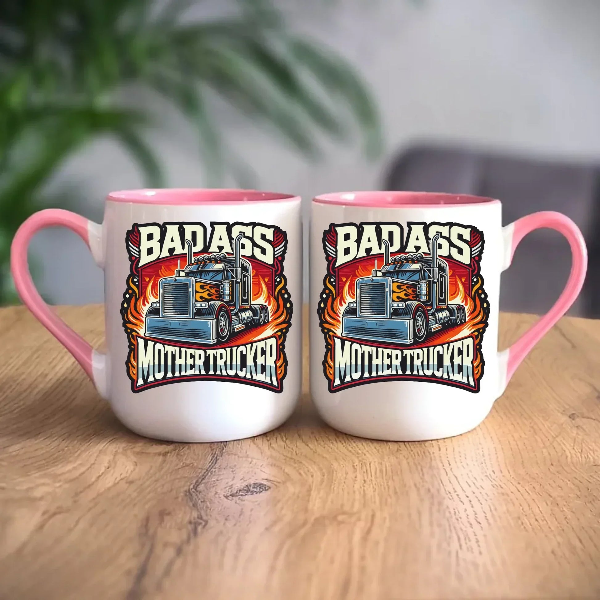 Badass Mother Trucker | Kubek dla kierowcy tira ZKT04 - StoryCups.pl
