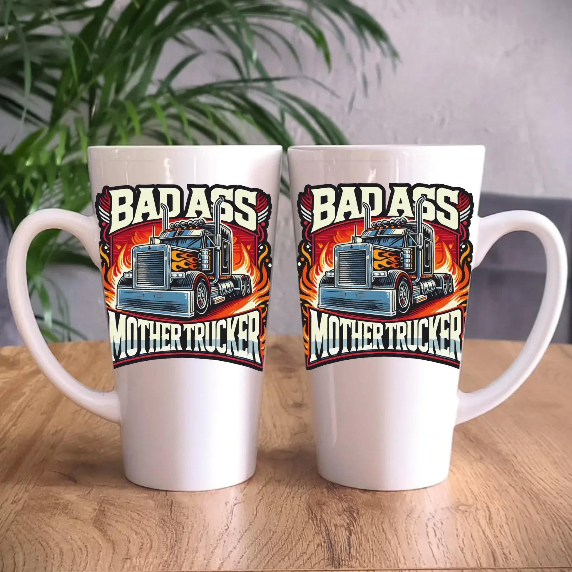 Badass Mother Trucker | Kubek dla kierowcy tira ZKT04 - StoryCups.pl