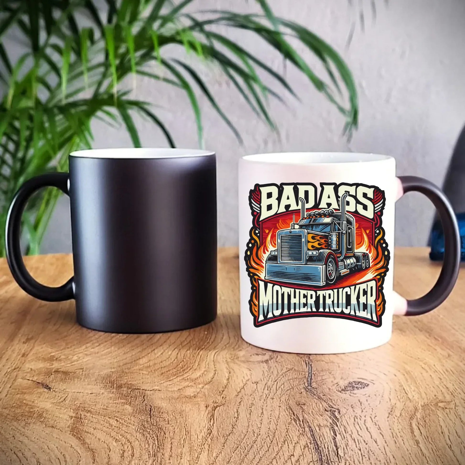 Badass Mother Trucker | Kubek dla kierowcy tira ZKT04 - StoryCups.pl