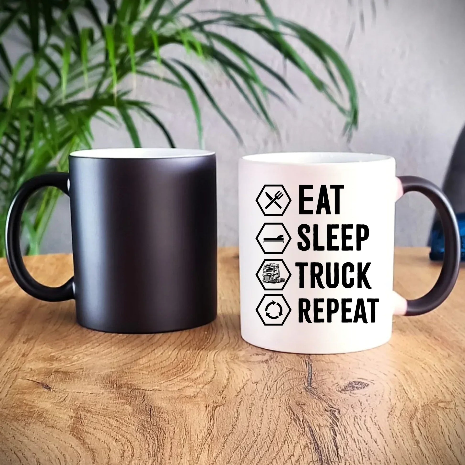 Eat Sleep Truck Repeat | Kubek dla kierowcy tira ZKT05 - StoryCups.pl