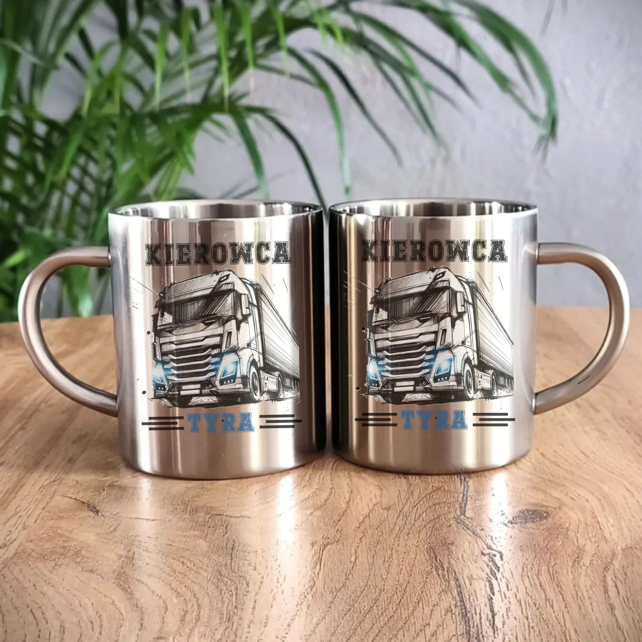 Kierowca tyra | Metalowy kubek dla kierowcy tira ZKT07 - StoryCups.pl