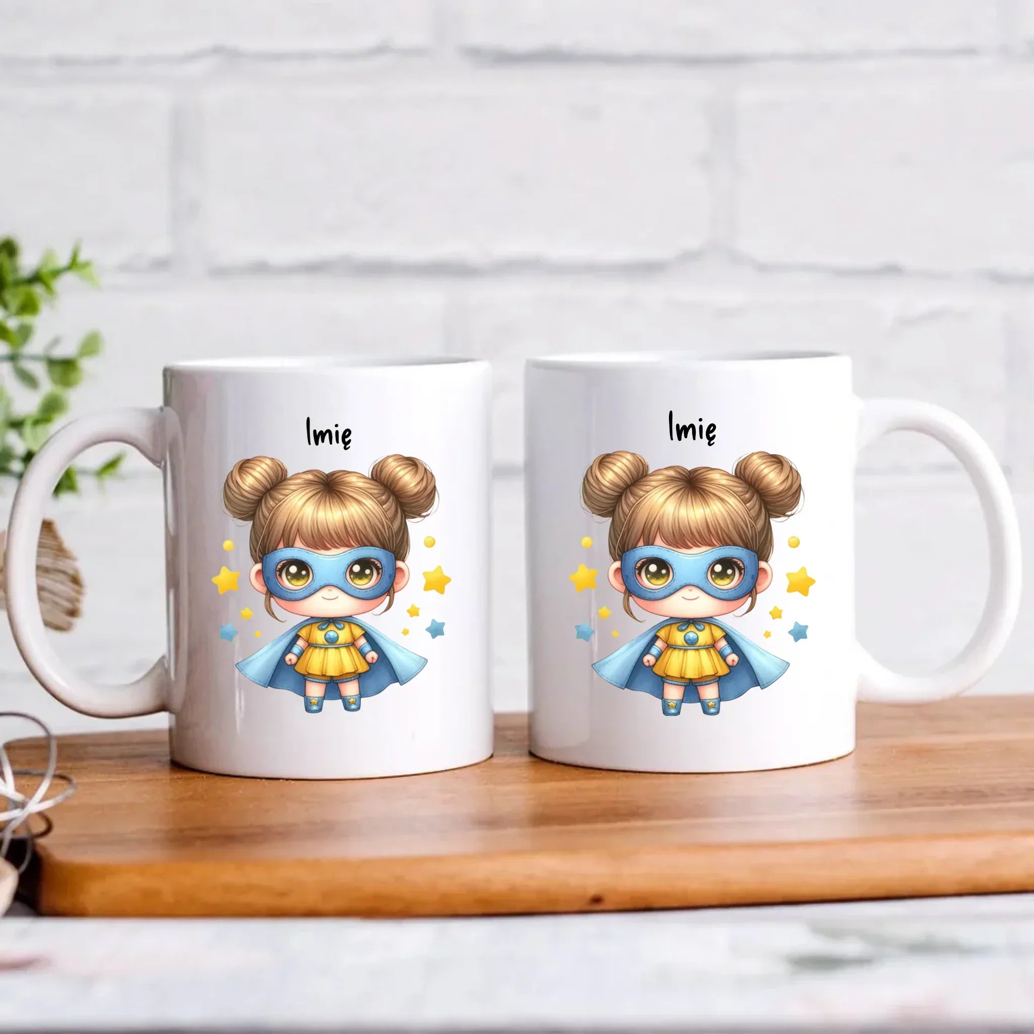 Superbohaterka | Kubek z imieniem dla dziewczynki DD04 - StoryCups.pl
