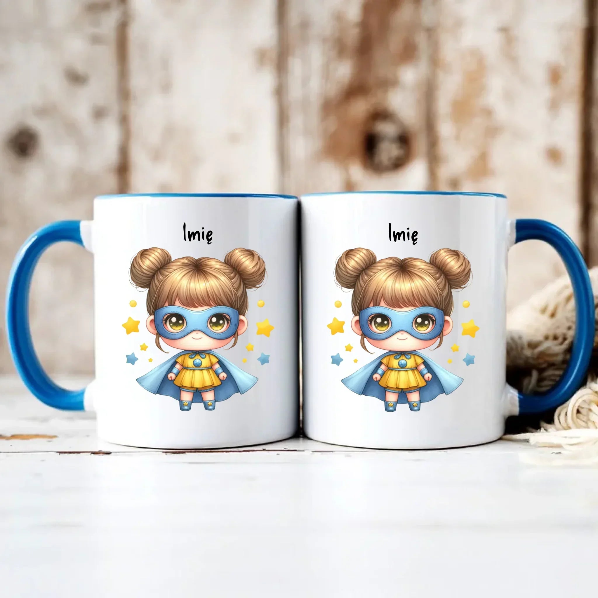 Superbohaterka | Kubek z imieniem dla dziewczynki DD04 - StoryCups.pl