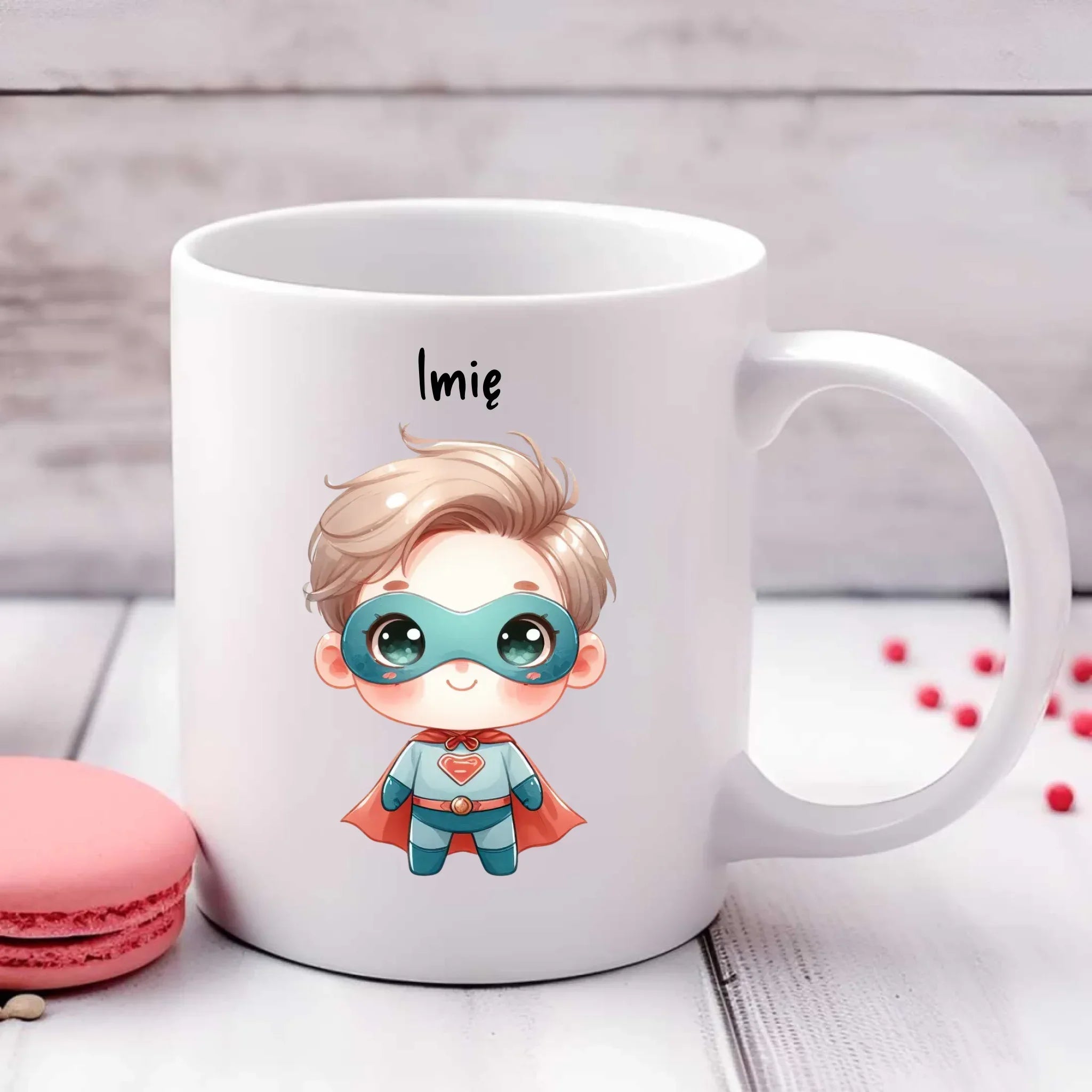 Superbohater | Kubek z imieniem dla chłopca DD05 - StoryCups.pl