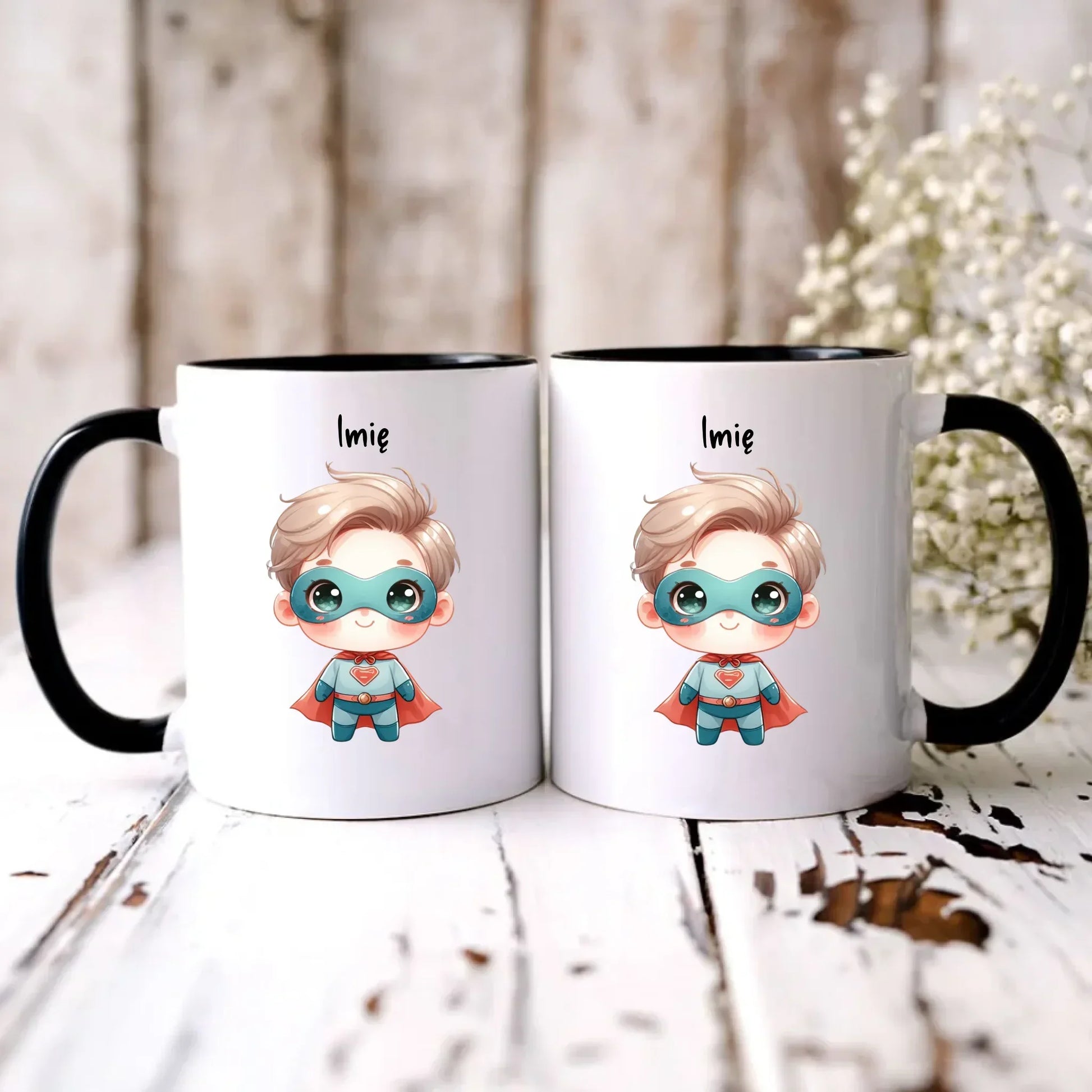 Superbohater | Kubek z imieniem dla chłopca DD05 - StoryCups.pl