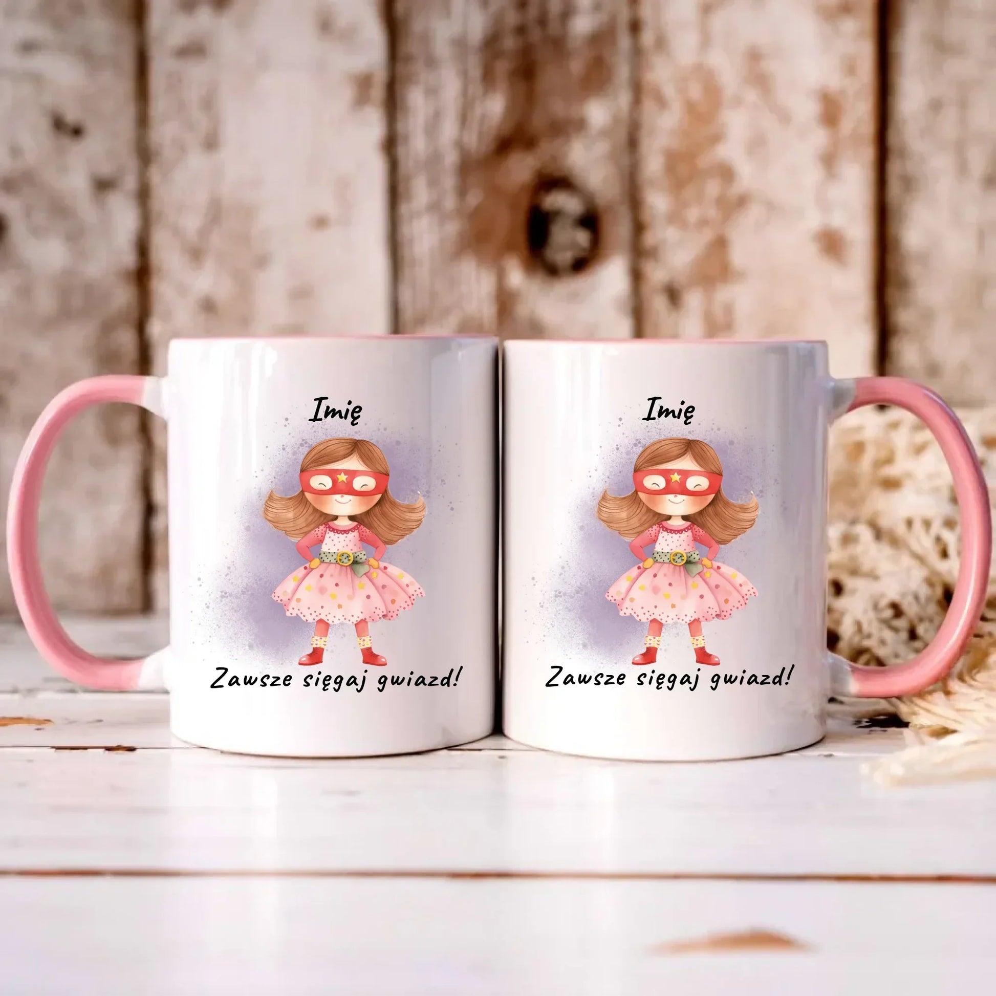 Zawsze sięgaj gwiazd | Kubek dla dziewczynki DD07 - StoryCups.pl