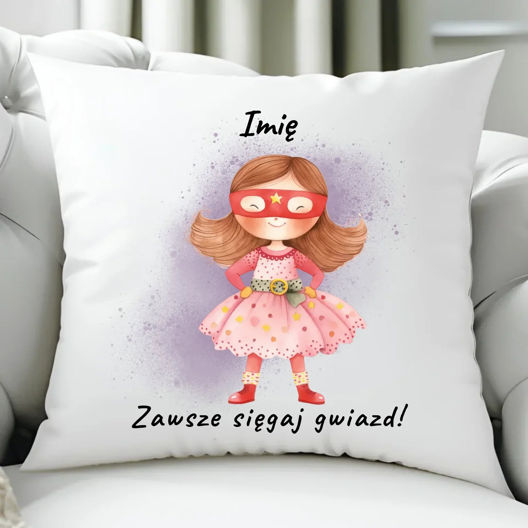 Zawsze sięgaj gwiazd | Poduszka dla dziewczynki DD07 - StoryCups.pl
