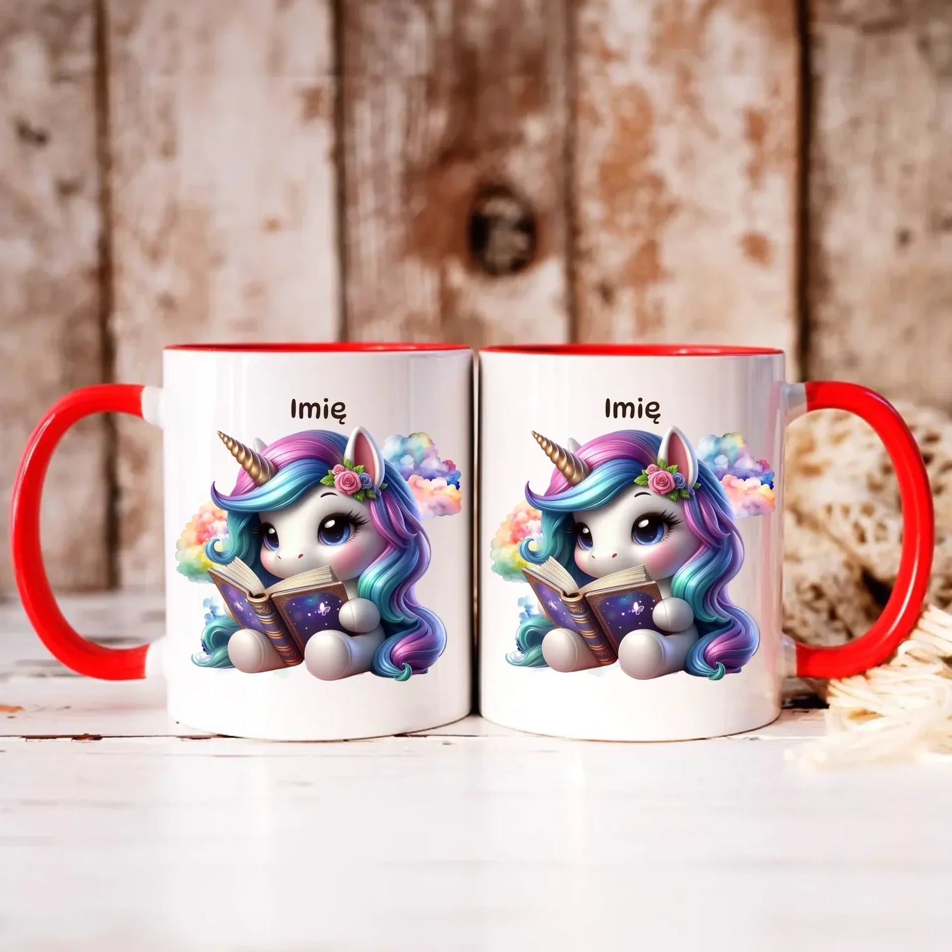 Jednorożec z książką | Kubek dla dziecka DD09 - StoryCups.pl