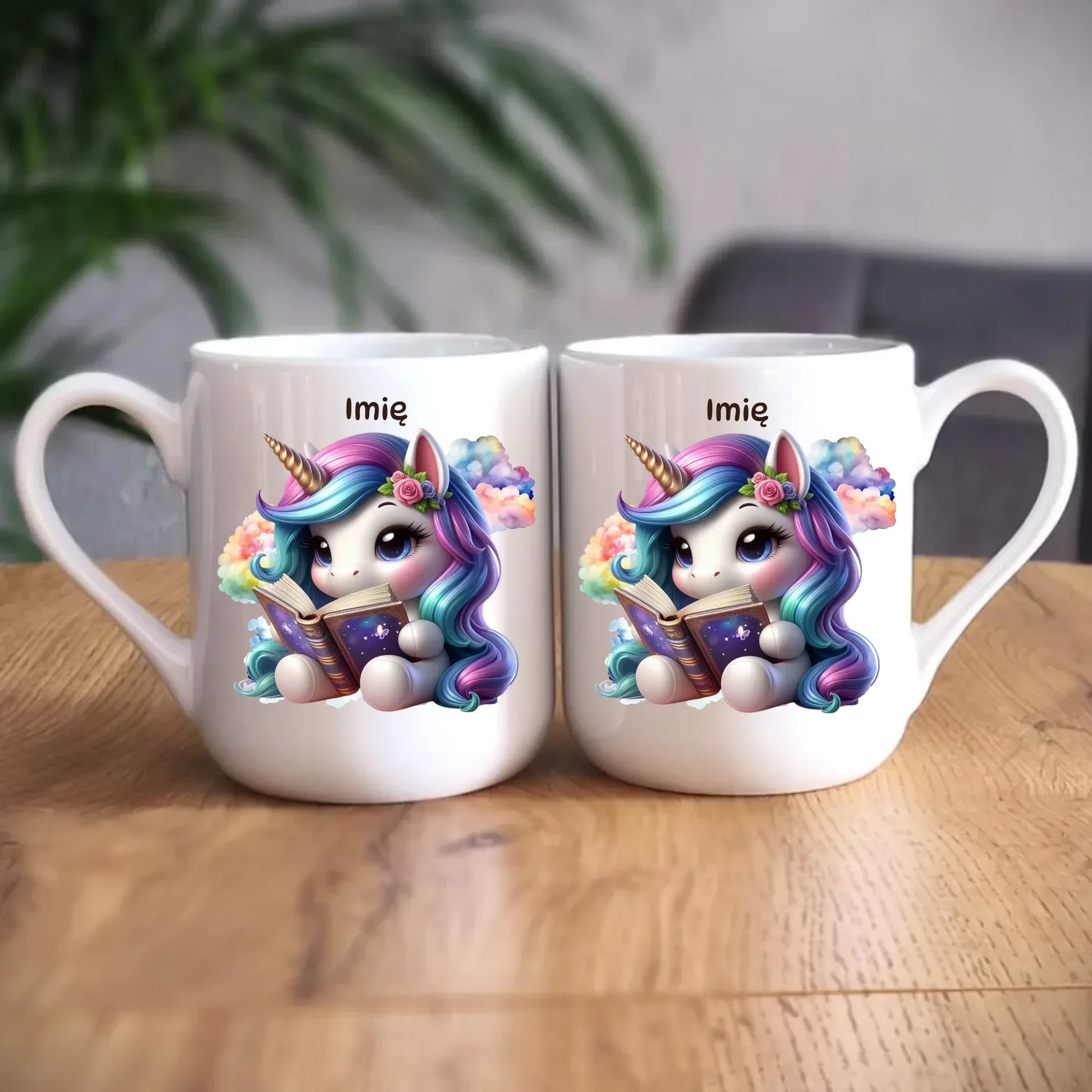 Jednorożec z książką | Kubek dla dziecka DD09 - StoryCups.pl