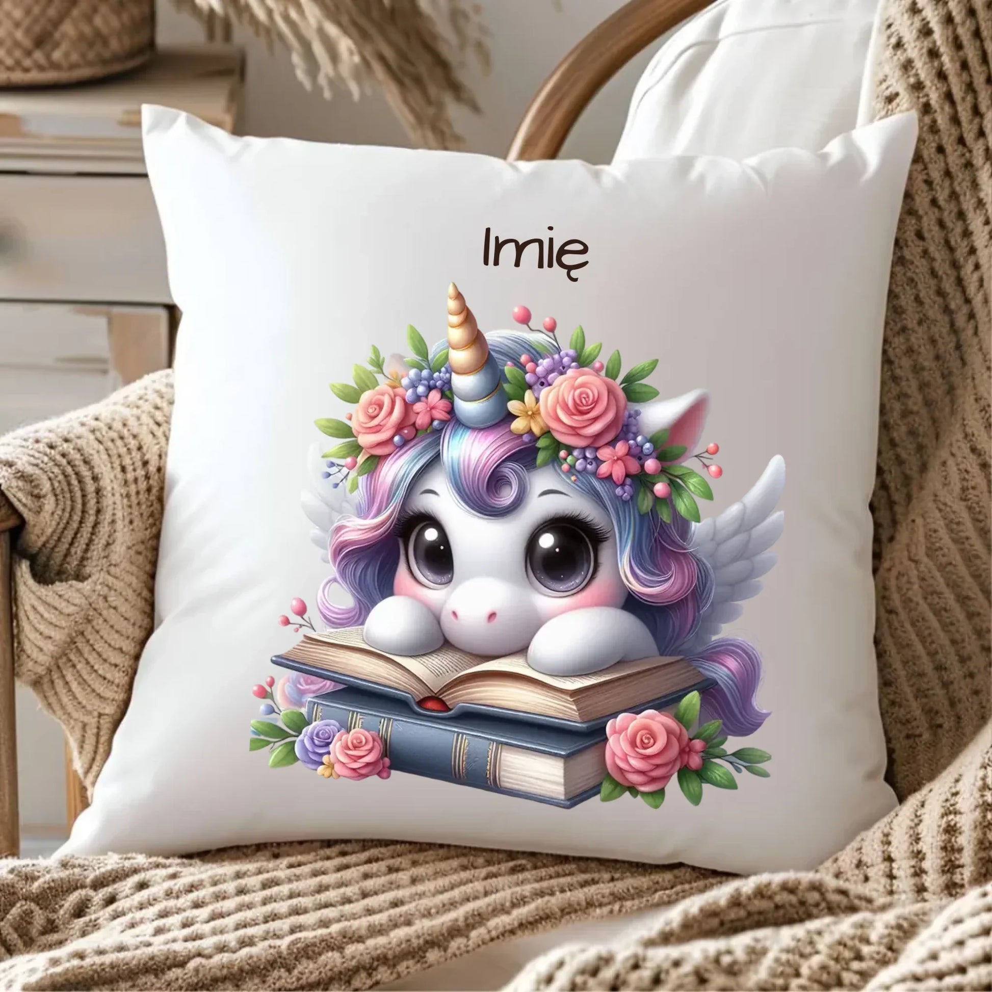 Słodki jednorożec | Poduszka dla dziecka DD10 - StoryCups.pl