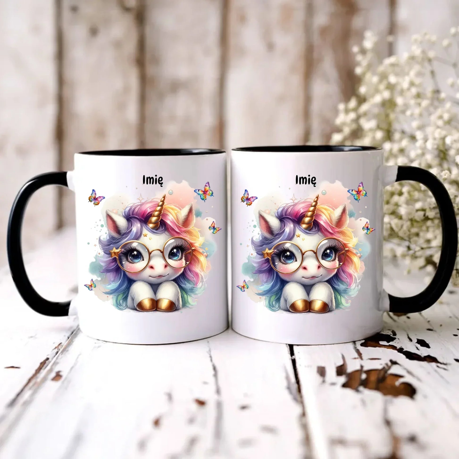 Jednorożec ze złotym rogiem | Kubek dla dziecka DD13 - StoryCups.pl