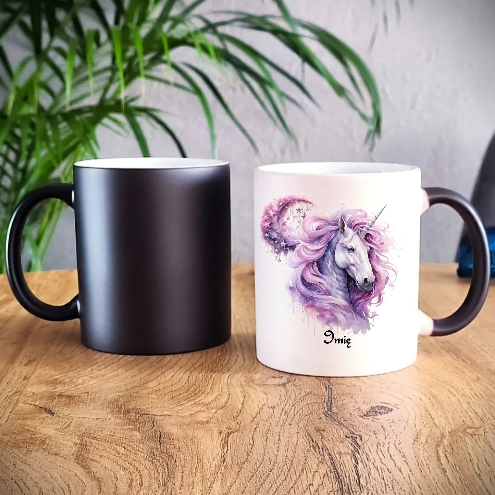 Różowy jednorożec | Personalizowany kubek DD15 - StoryCups.pl