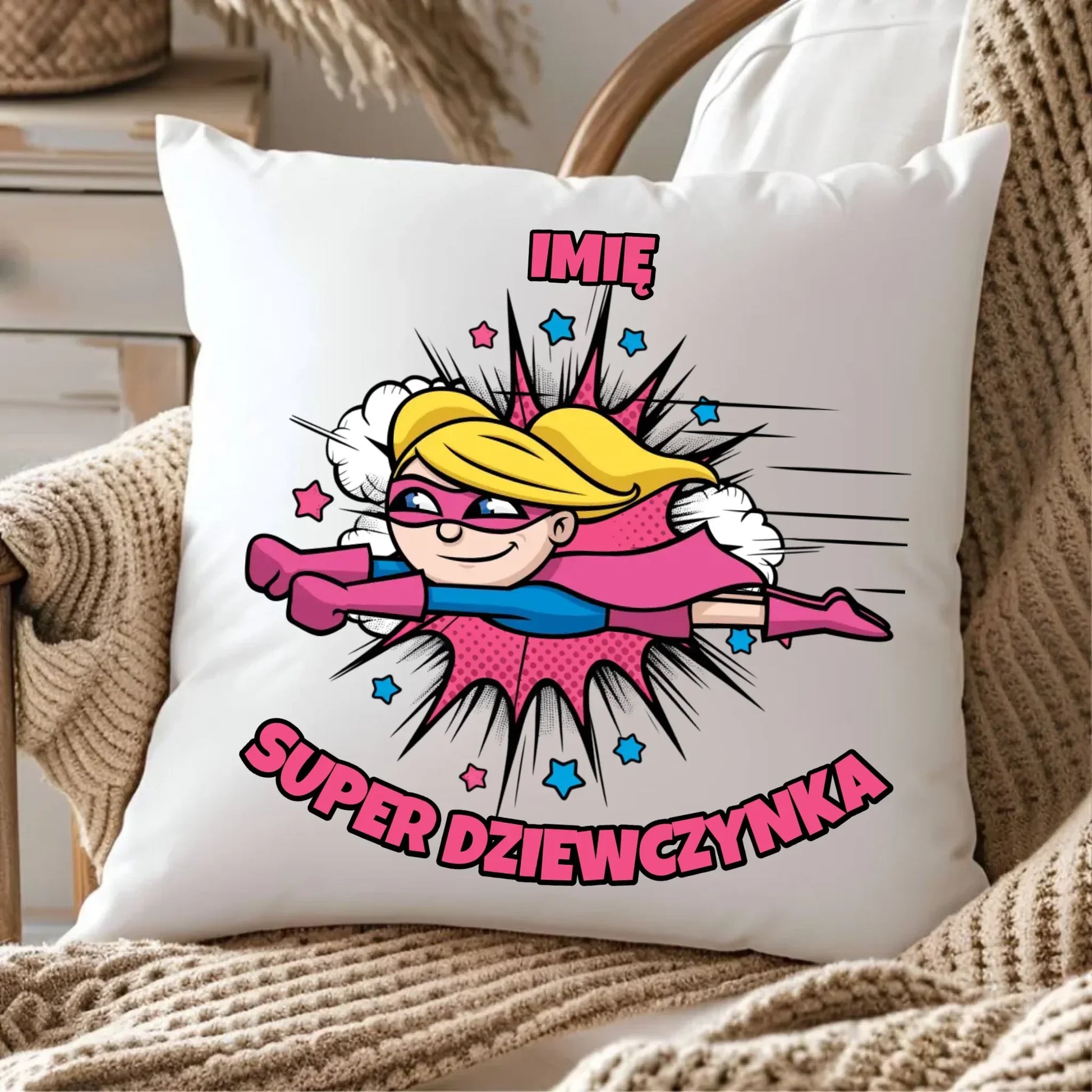Super Dziewczynka | Poduszka dla dziecka DD17 - StoryCups.pl