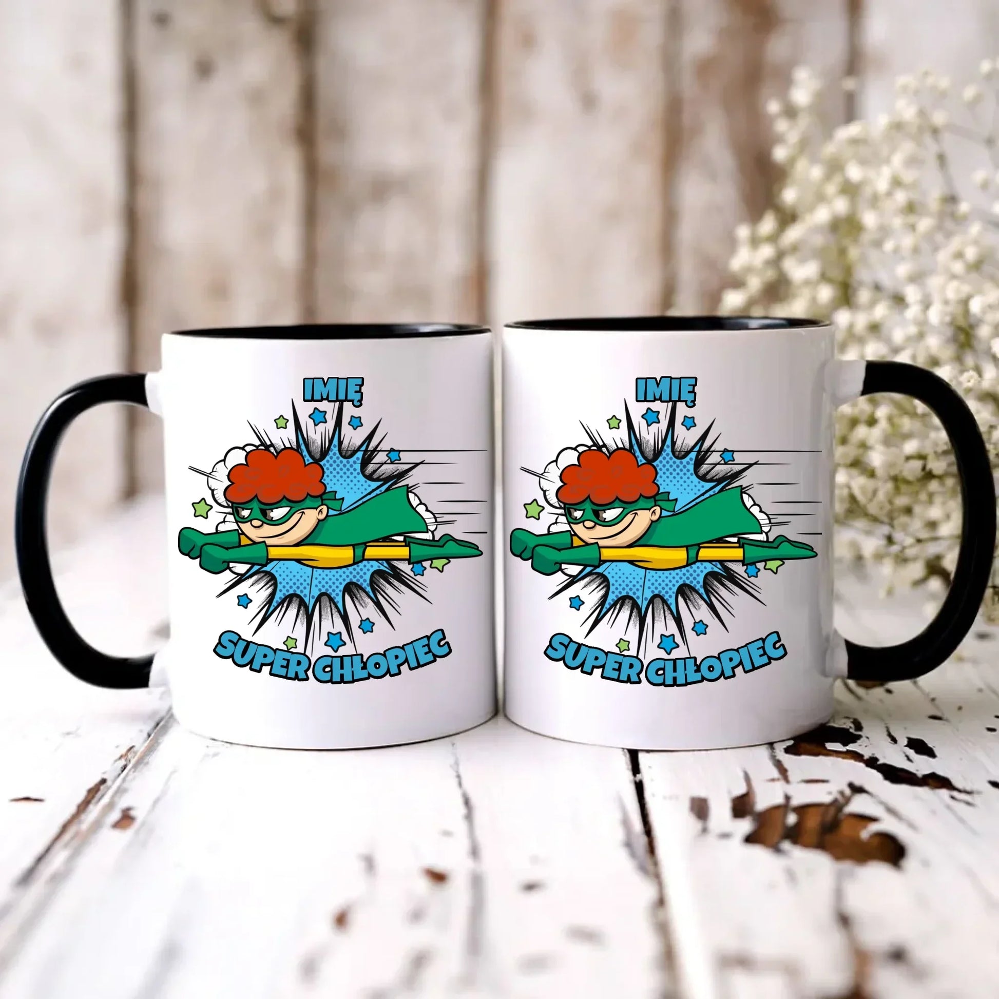 Super Chłopiec | Kubek z imieniem dla dziecka DD18 - StoryCups.pl