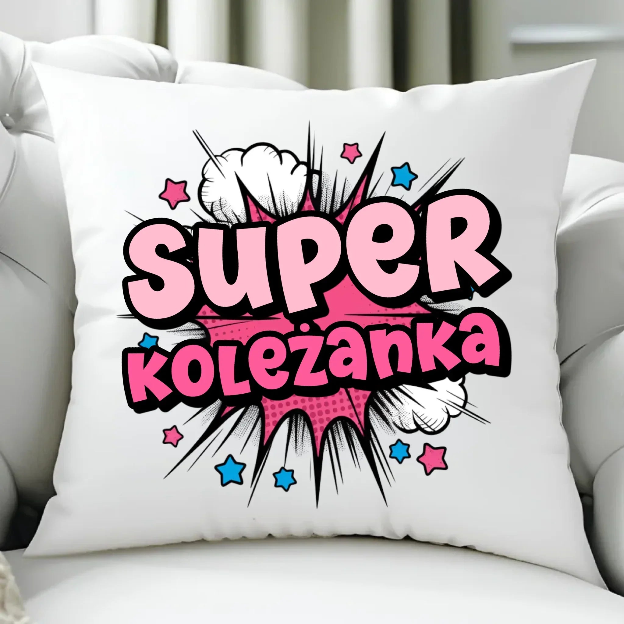 Super koleżanka | Poduszka z imieniem dla dziecka DD19 - StoryCups.pl
