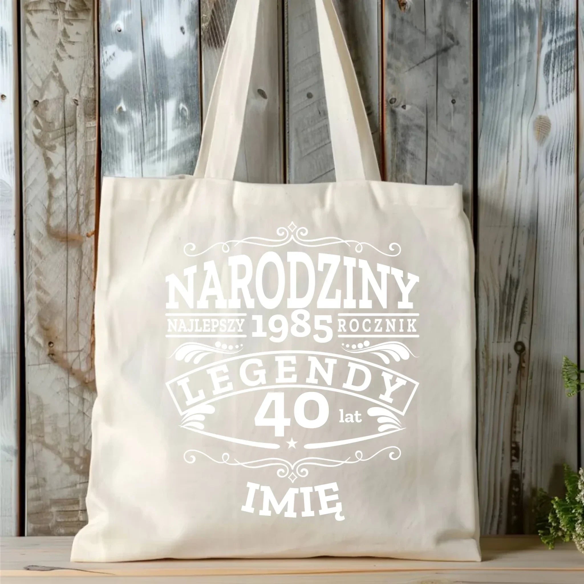 Narodziny Legendy imię | Personalizowana torba na urodziny U01 - StoryCups.pl