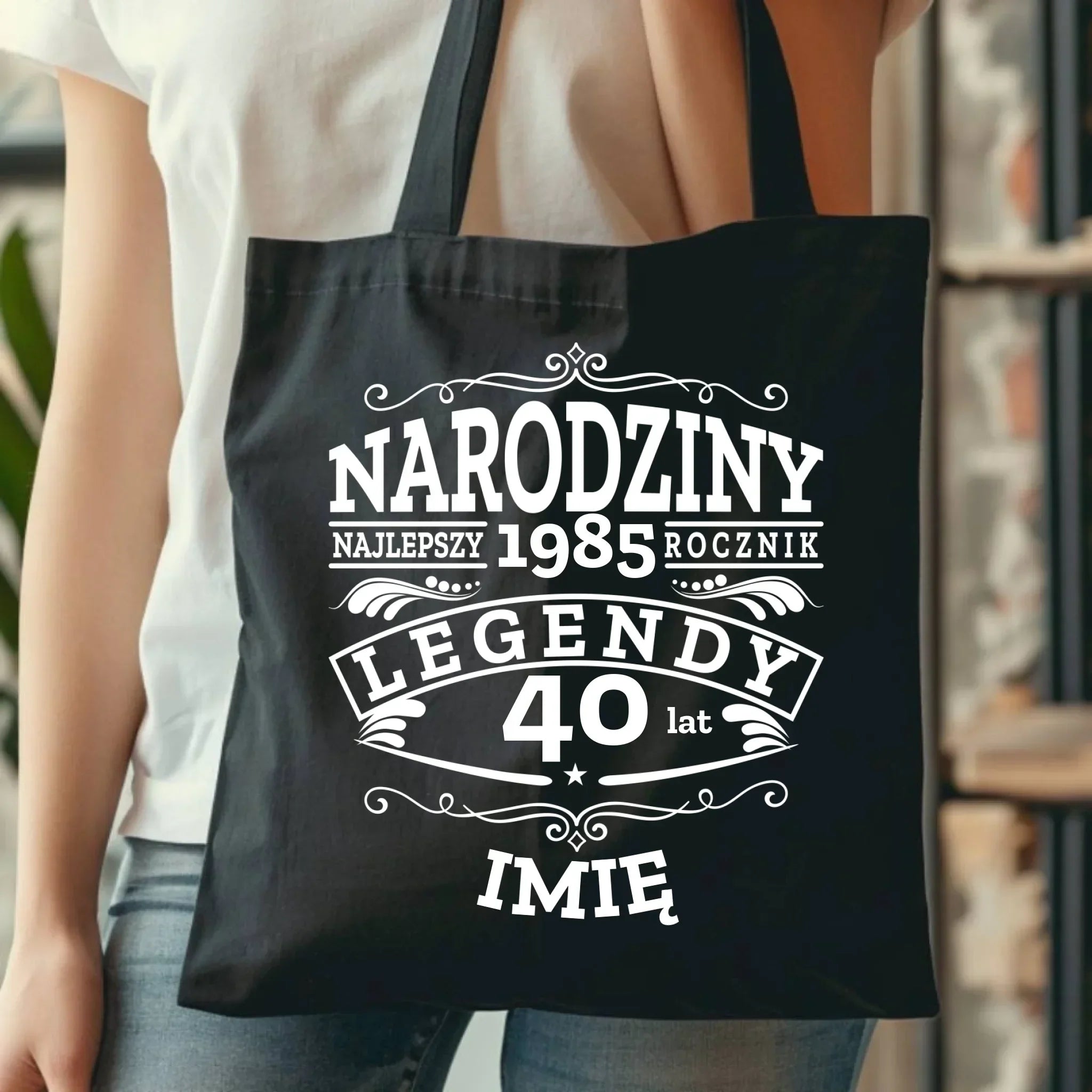 Narodziny Legendy imię | Personalizowana torba na urodziny U01 - StoryCups.pl