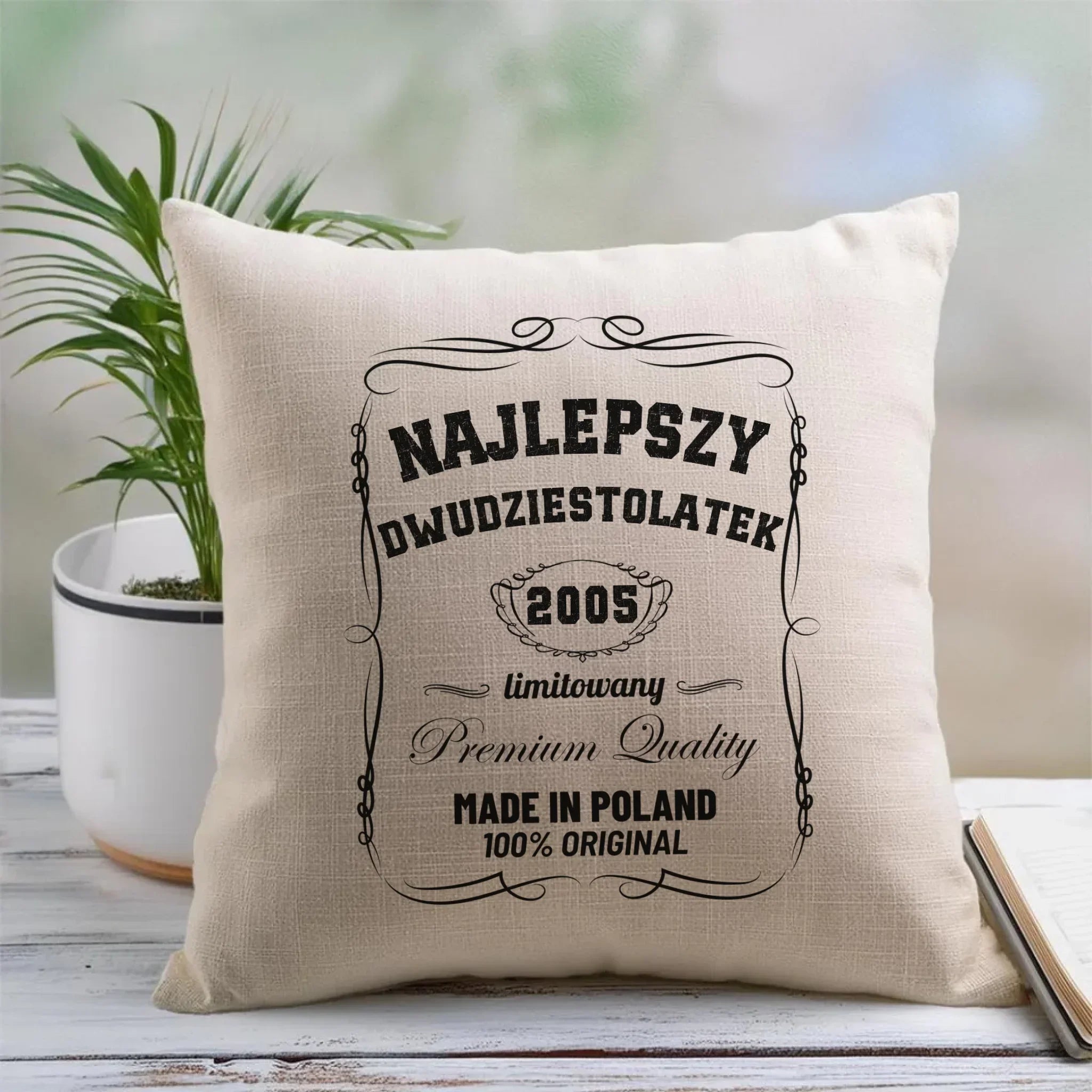Najlepszy dwudziestolatek | Poduszka prezent na 20 urodziny U04 - StoryCups.pl