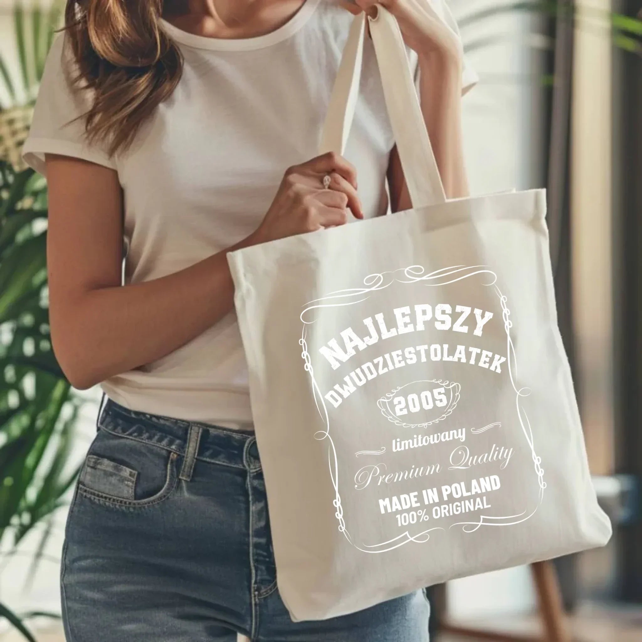 Najlepszy dwudziestolatek| Personalizowana torba na 20 urodziny U04 - StoryCups.pl