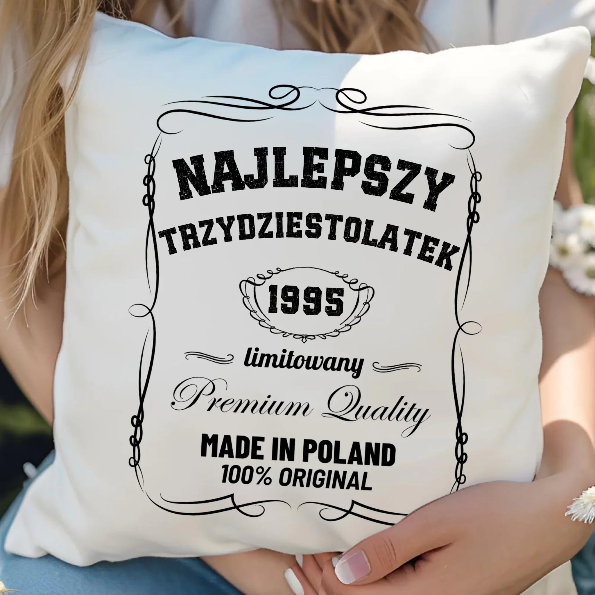 Najlepszy trzydziestolatek | Poduszka prezent na 30 urodziny U04 - StoryCups.pl