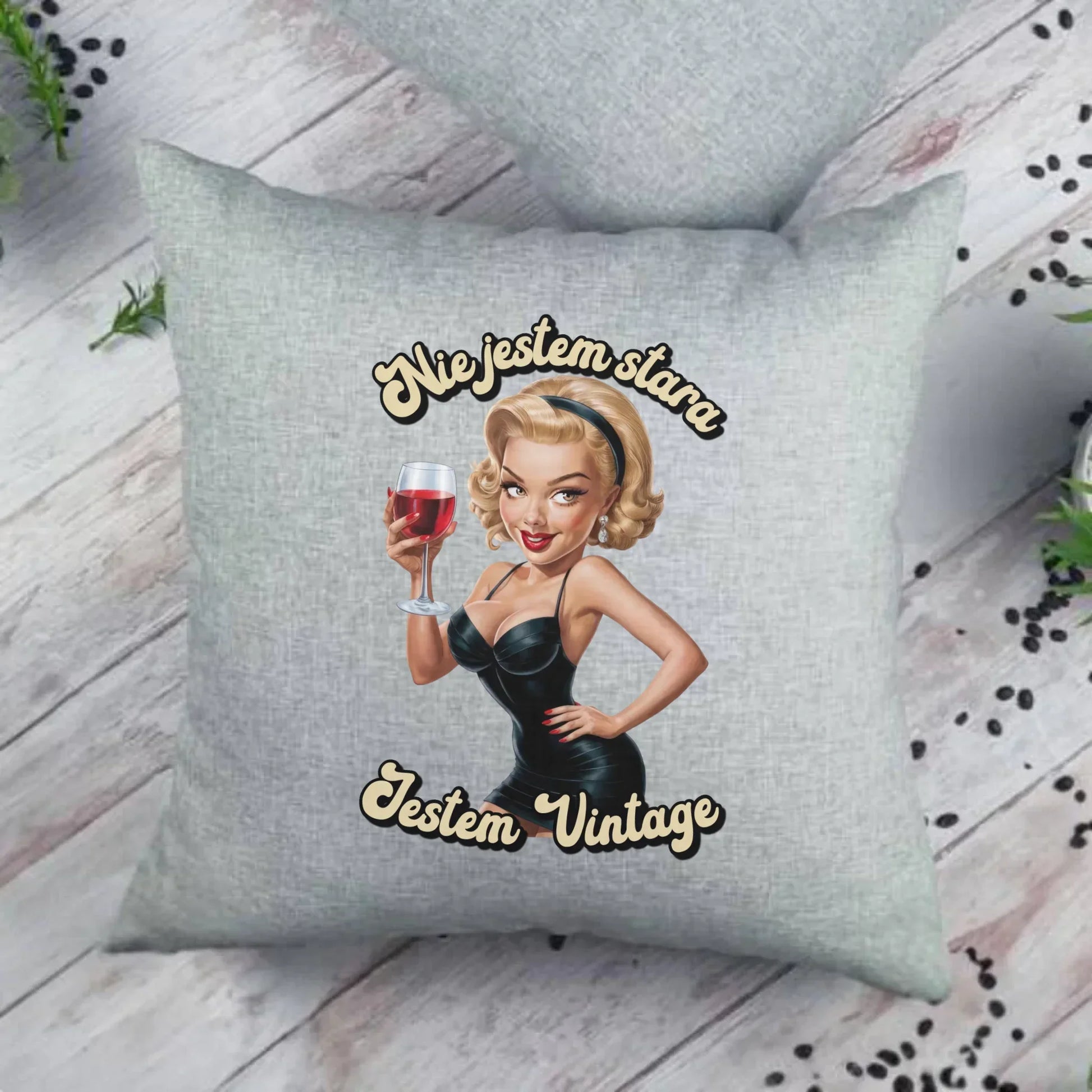 Nie jestem stara jestem vintage | Poduszka na urodziny U05 - StoryCups.pl