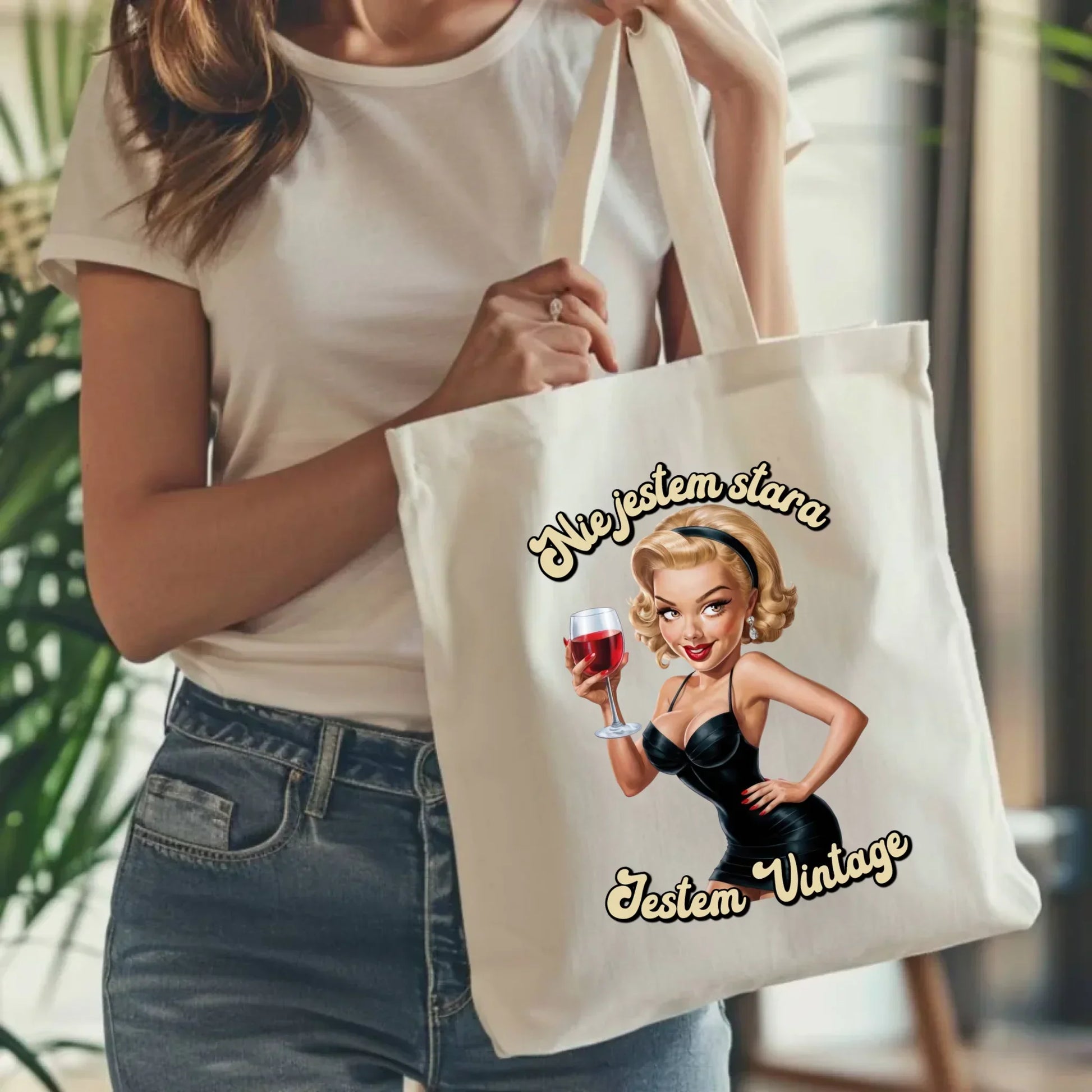 Nie jestem stara jestem vintage | Personalizowana torba na urodziny U05 - StoryCups.pl