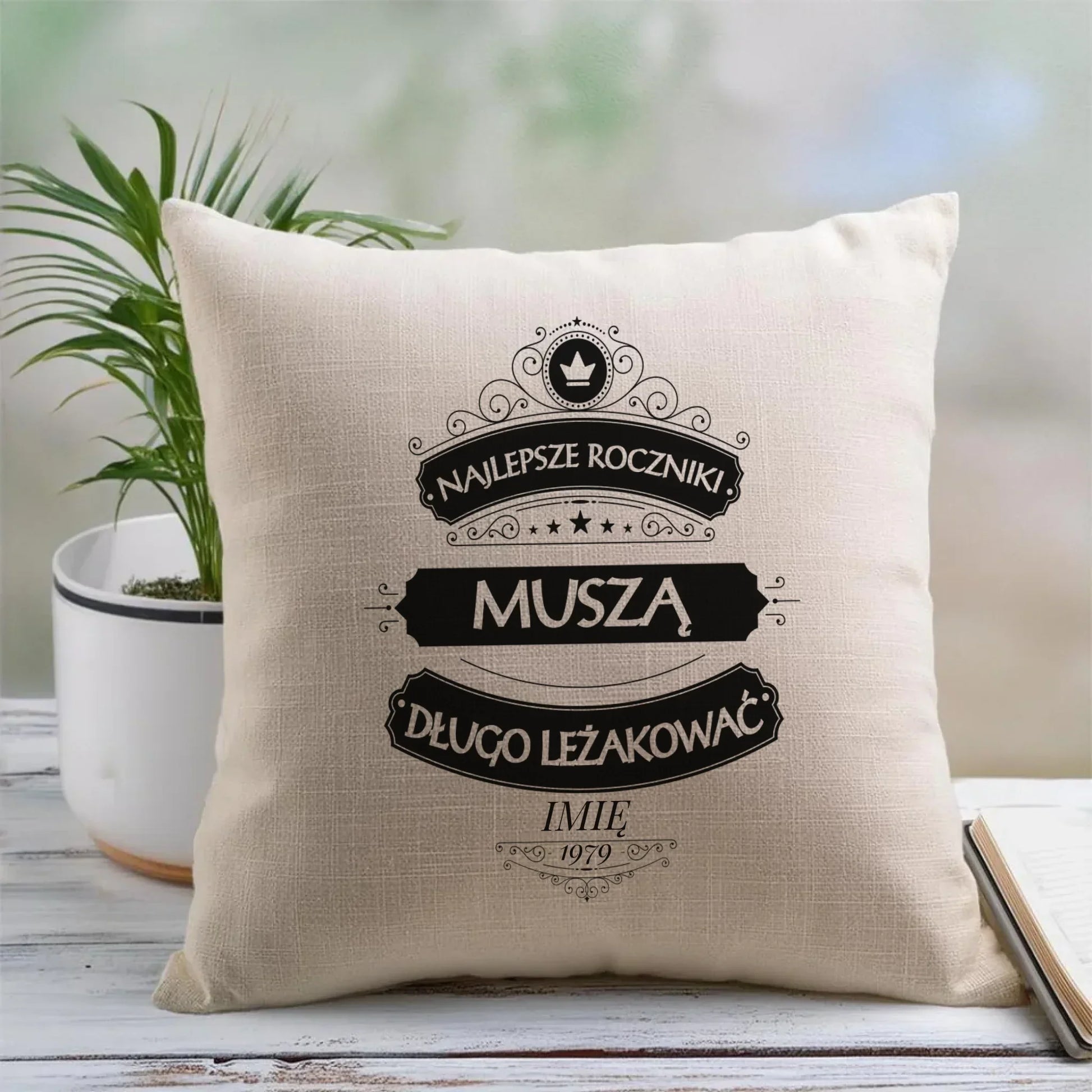 Najlepsze roczniki | Personalizowana poduszka prezent na urodziny U09 - StoryCups.pl