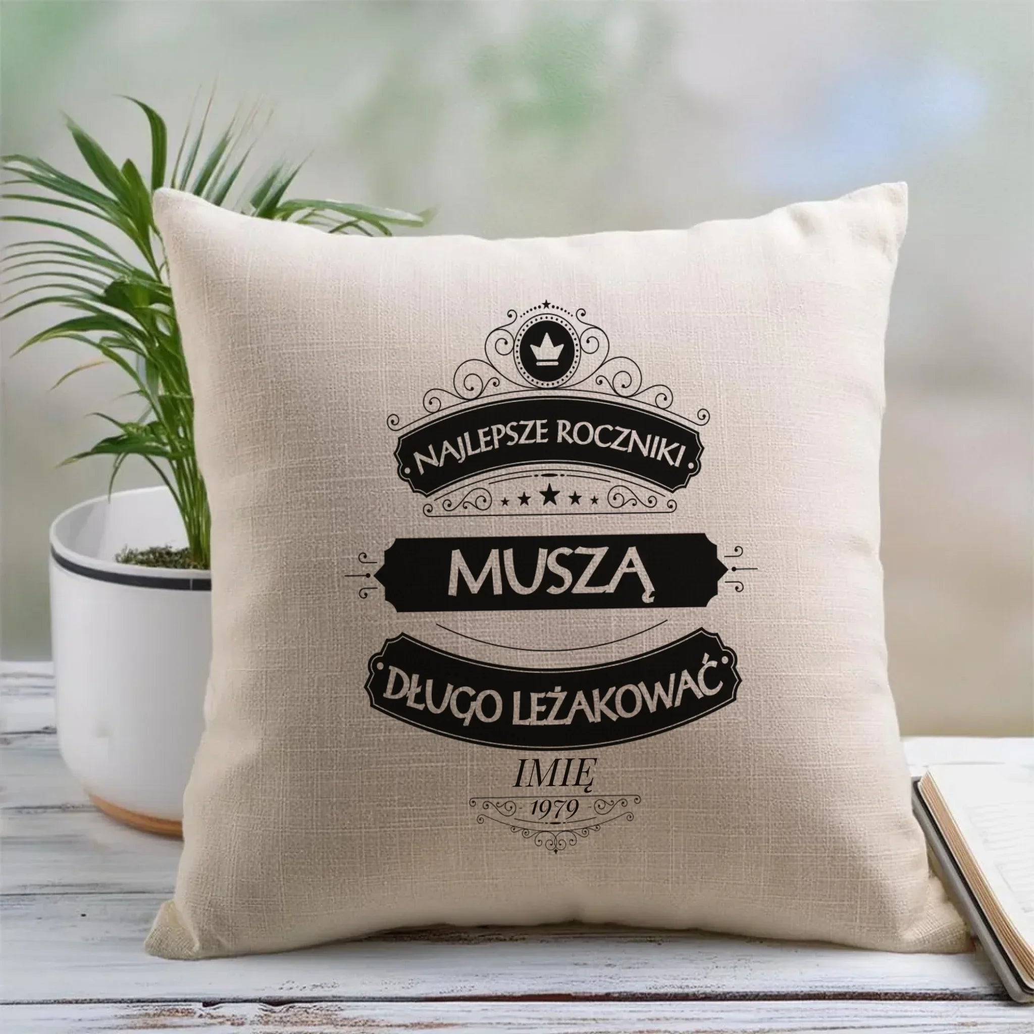Najlepsze roczniki | Personalizowana poduszka prezent na urodziny U09 - StoryCups.pl