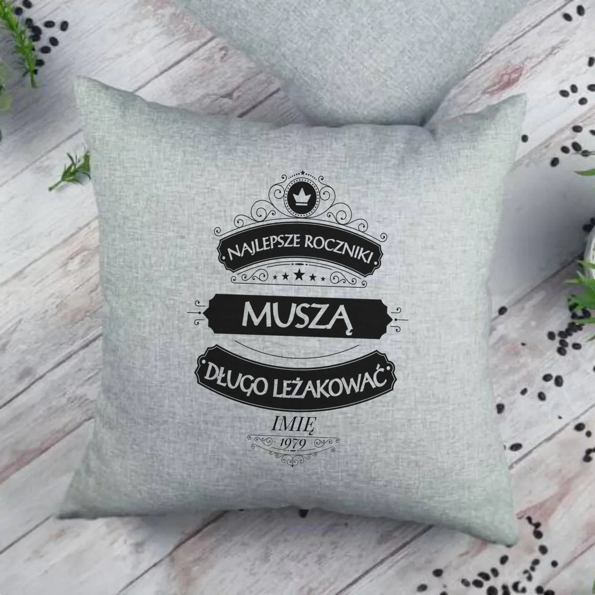 Najlepsze roczniki | Personalizowana poduszka prezent na urodziny U09 - StoryCups.pl