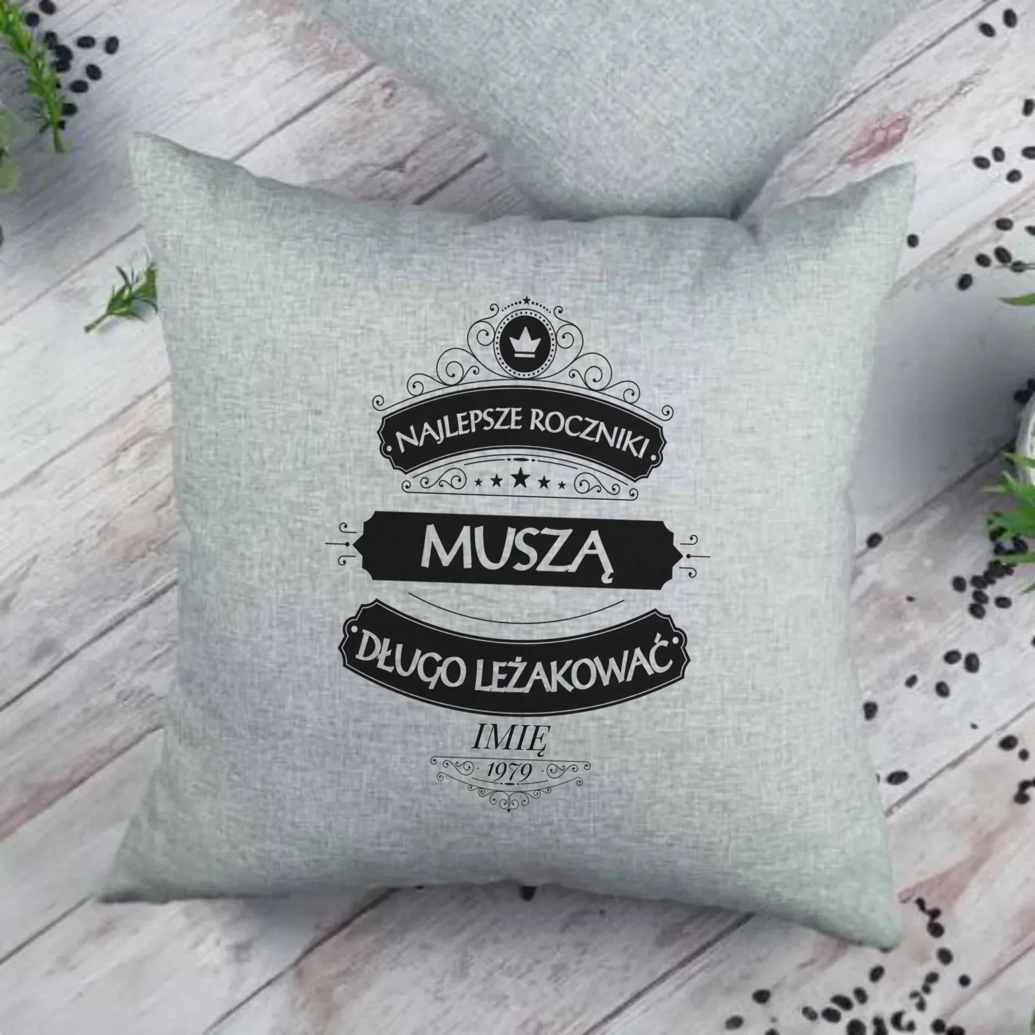 Najlepsze roczniki | Personalizowana poduszka prezent na urodziny U09 - StoryCups.pl