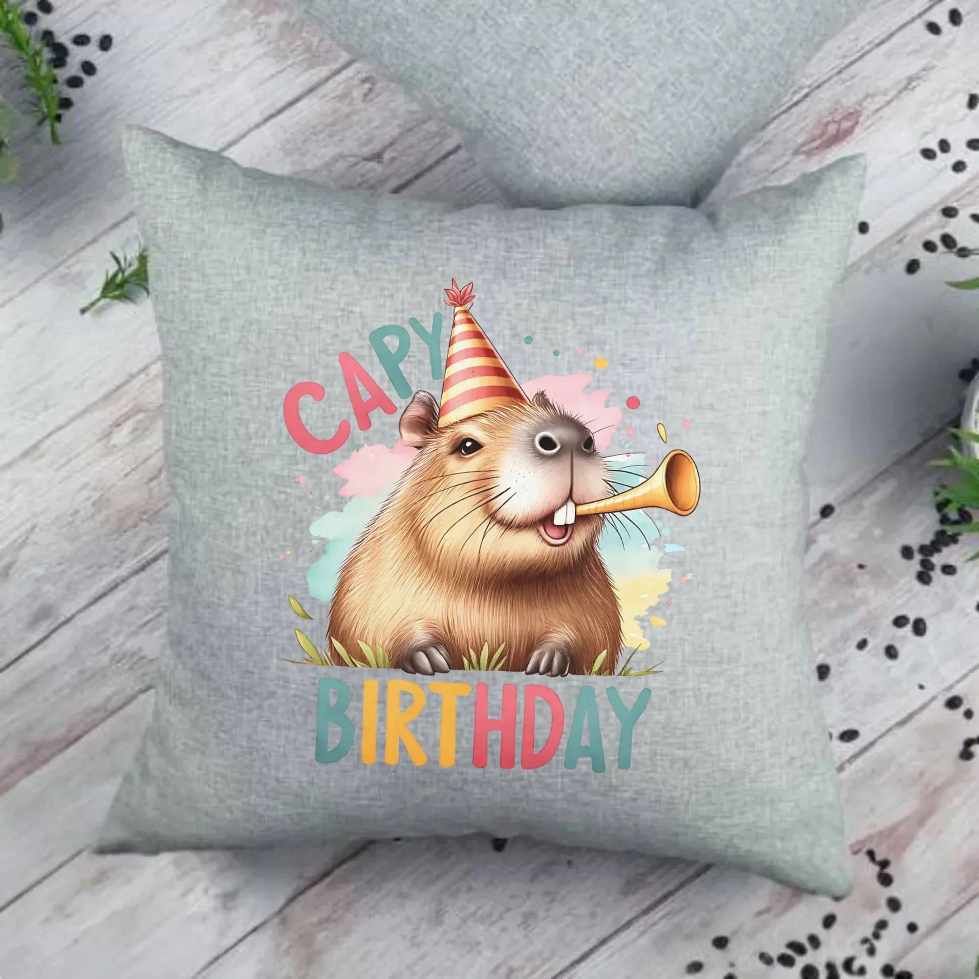 Capy Birthday kapibara | Poduszka na urodziny U21 - StoryCups.pl
