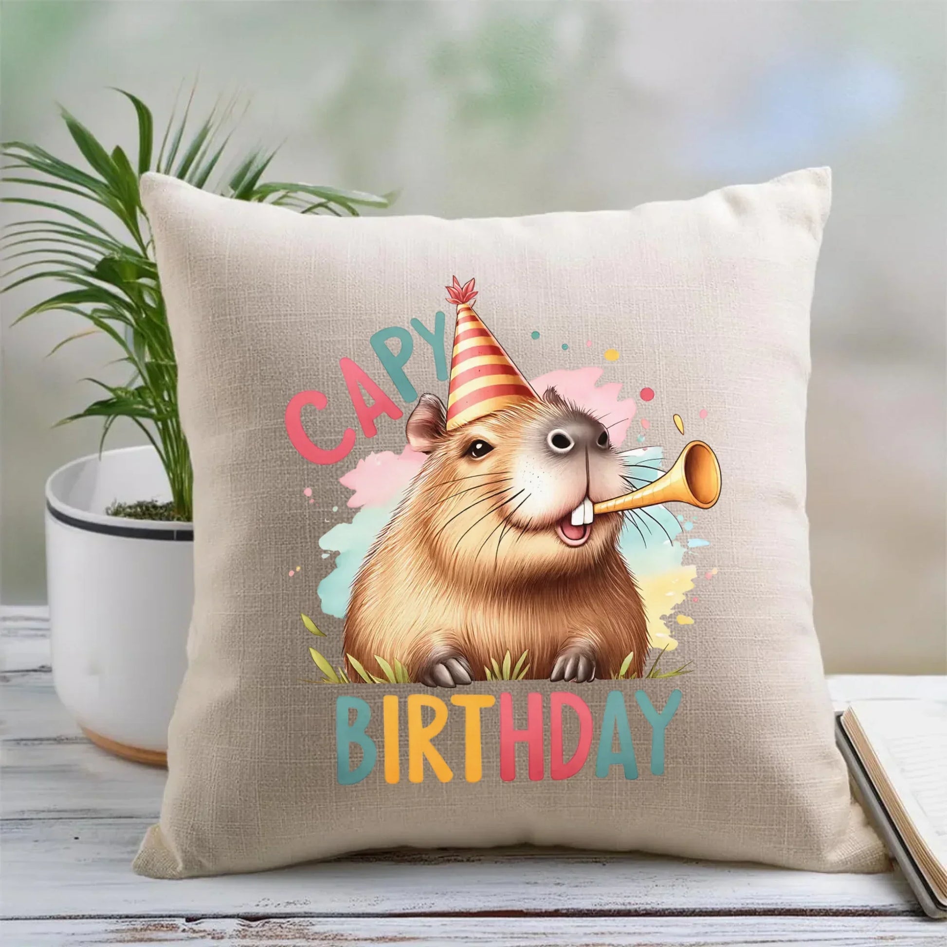 Capy Birthday kapibara | Poduszka na urodziny U21 - StoryCups.pl