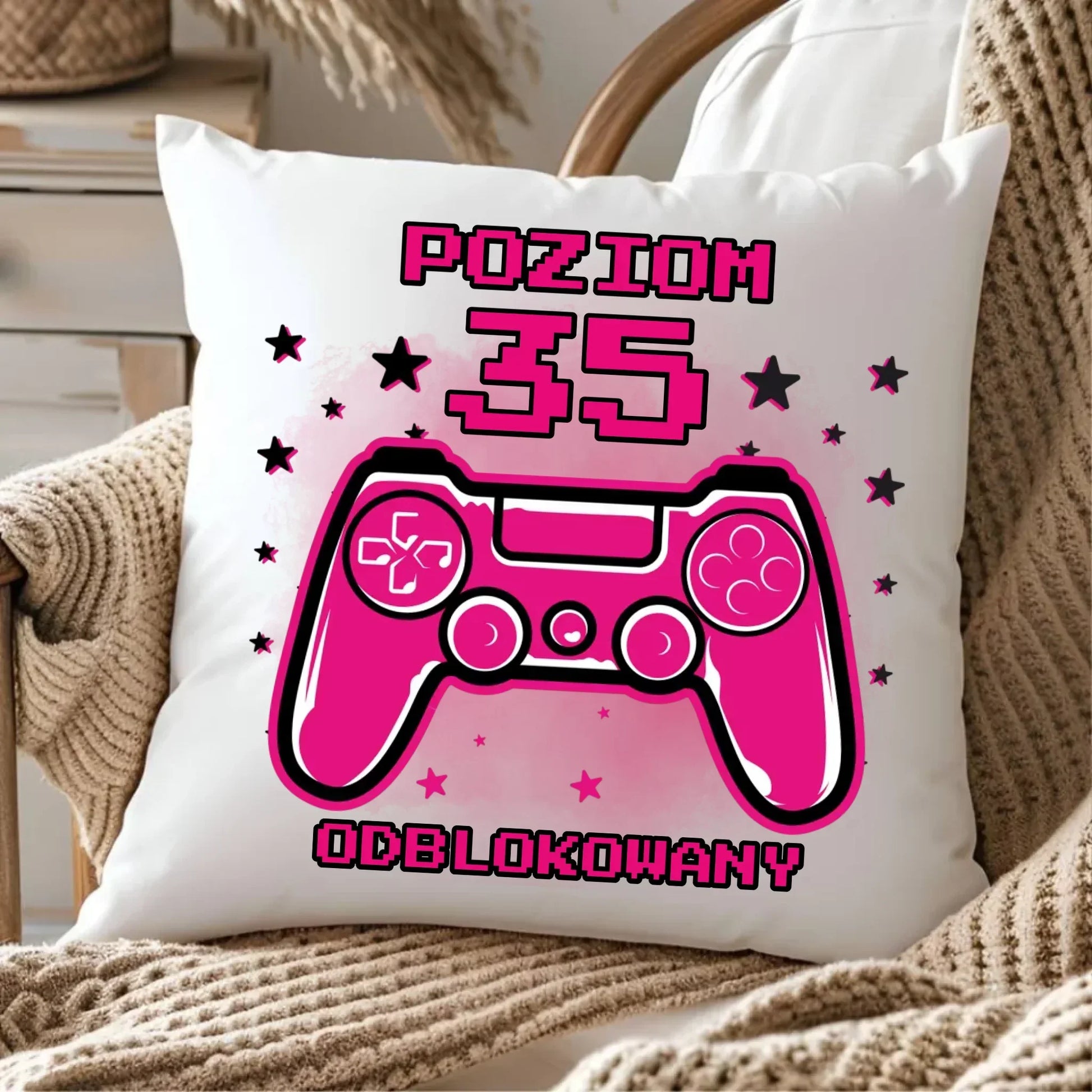 Poziom odblokowany (wiek) | Poduszka na urodziny dla gracza U23 - StoryCups.pl