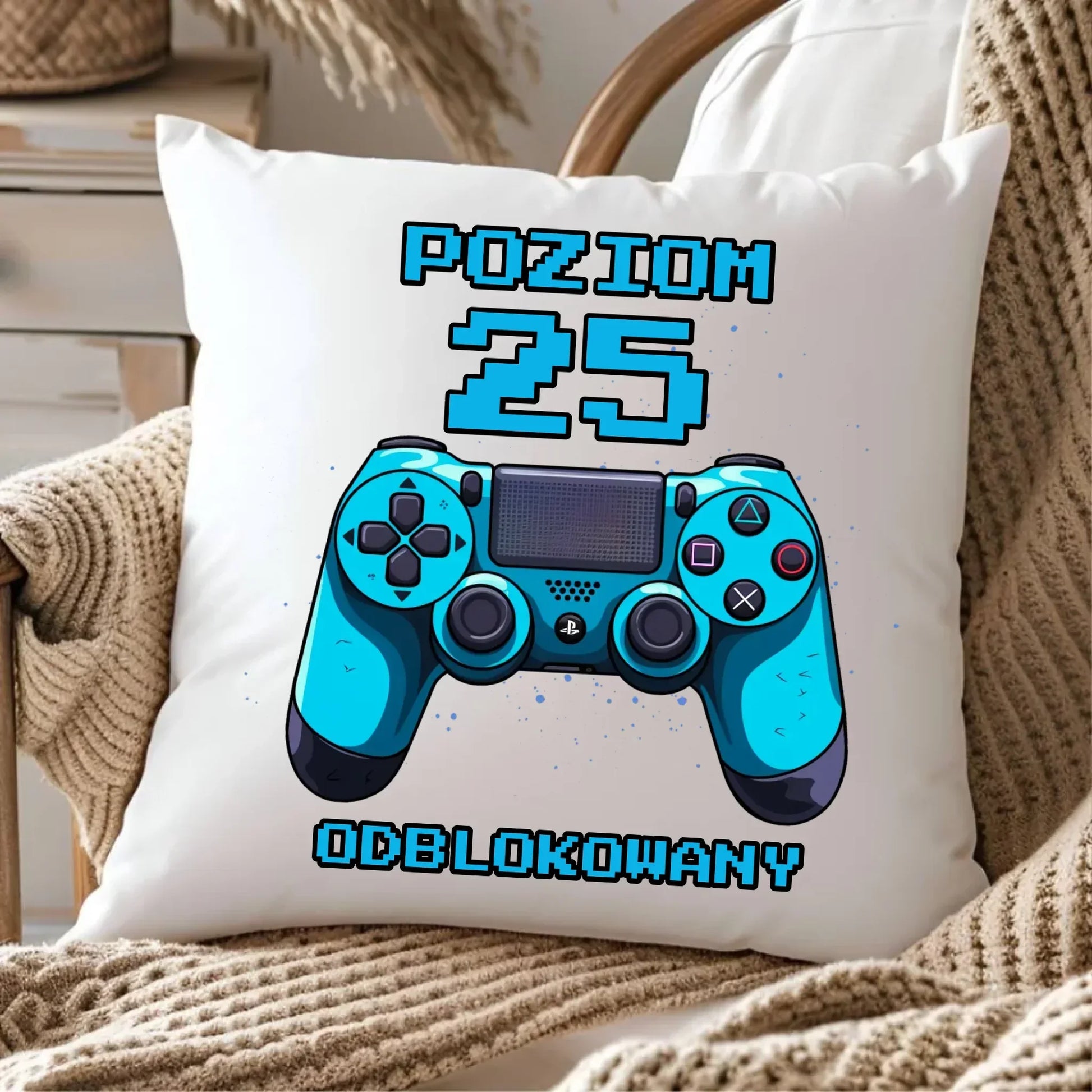 Poziom odblokowany (wiek) | Poduszka na urodziny dla gracza U24 - StoryCups.pl