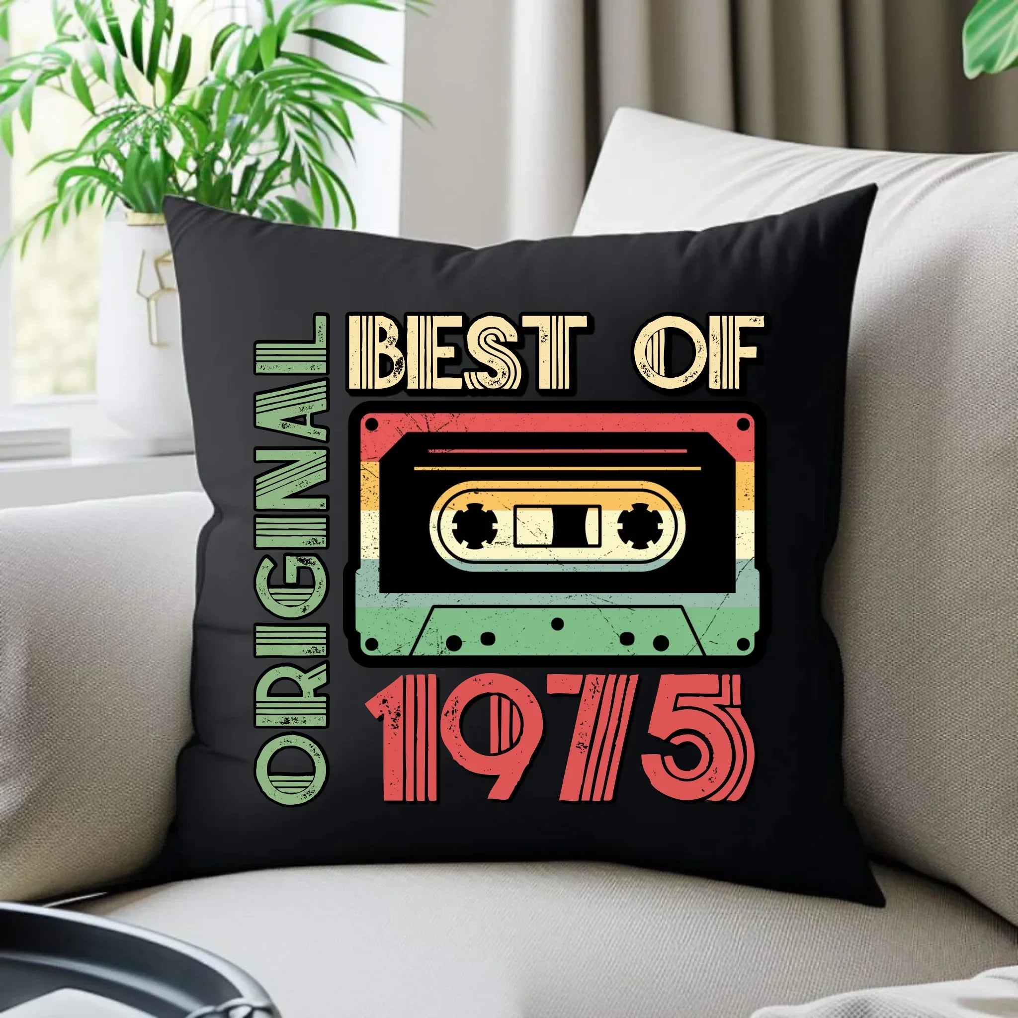 Original 1975 personalizacja | Poduszka dekoracyjna na urodziny U30 - StoryCups.pl