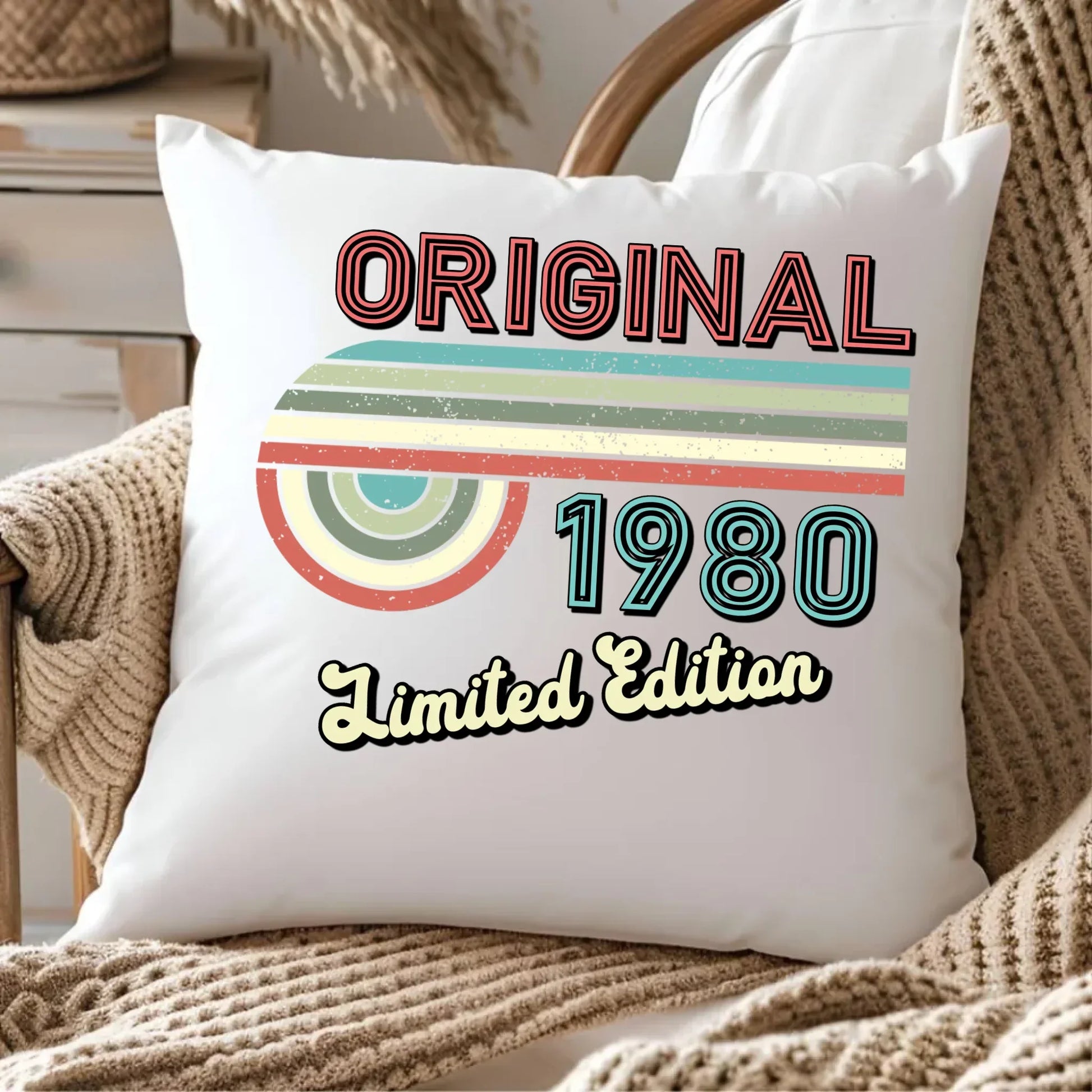 Edycja limitowana 80' rok urodzenia | Poduszka na urodziny U31 - StoryCups.pl