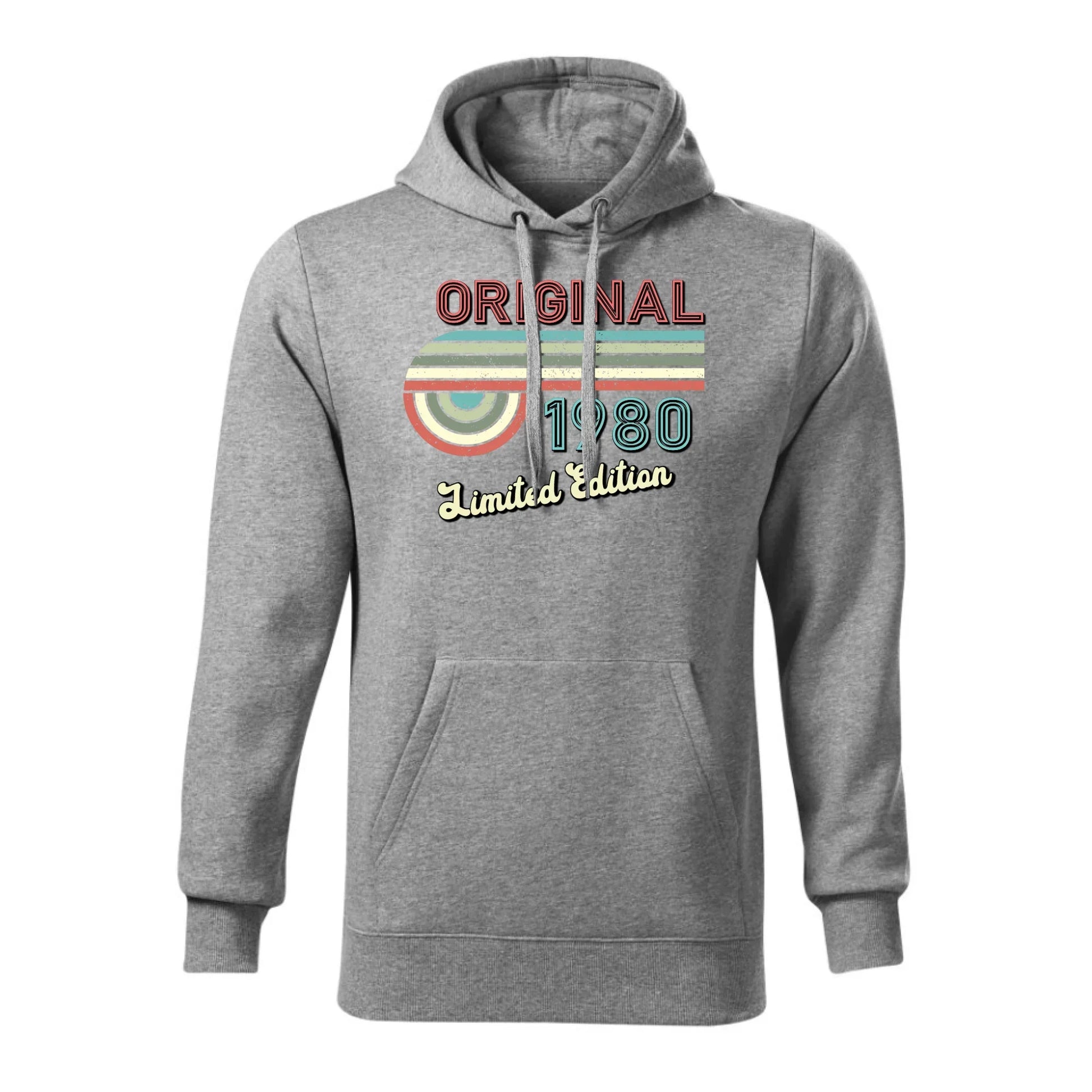 Edycja limitowana 80' rok urodzenia | Bluza męska z kapturem na urodziny U31 - StoryCups.pl