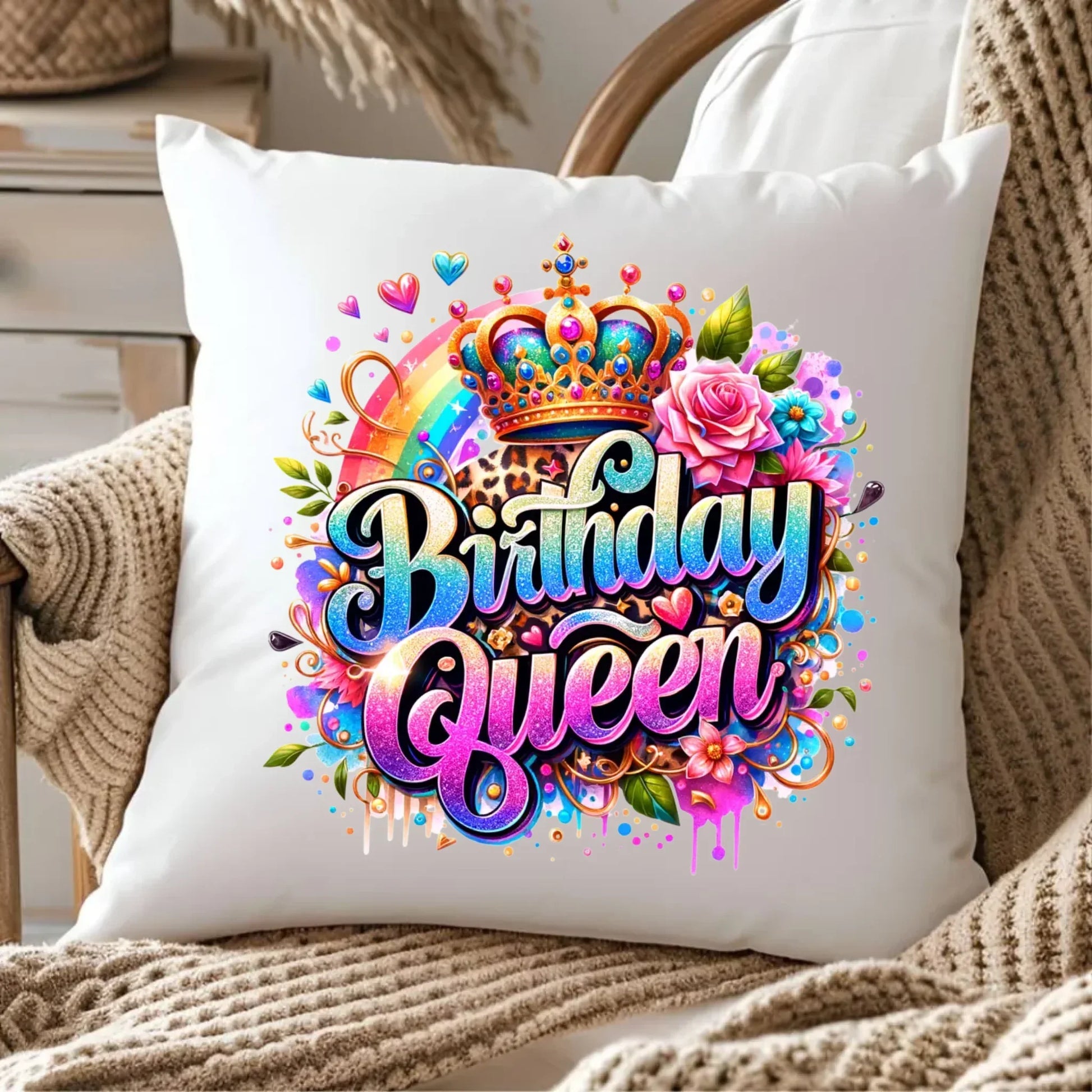 Birthday Queen | Poduszka na urodziny U32 - StoryCups.pl