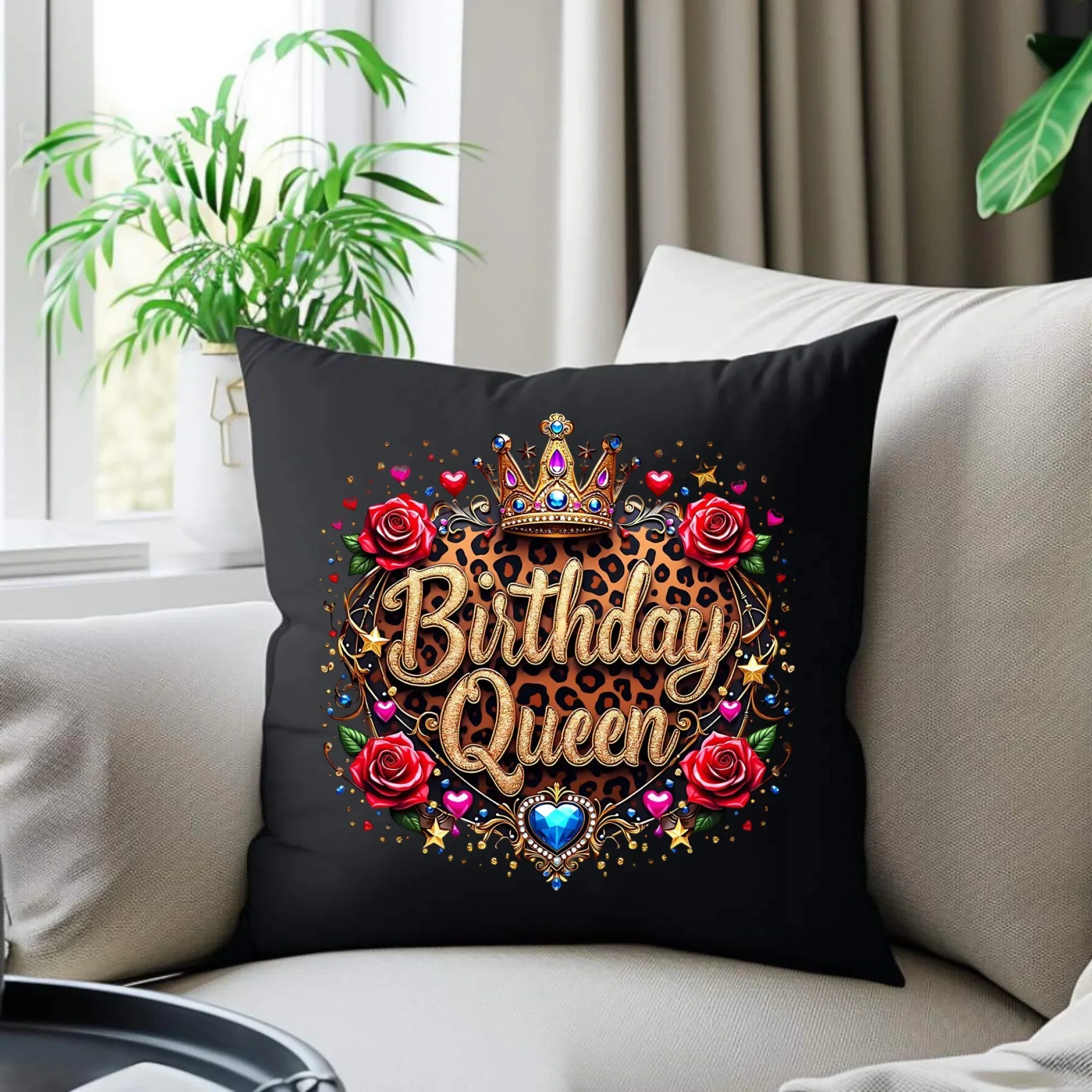 Birthday Queen | Poduszka dekoracyjna na urodziny U33 - StoryCups.pl