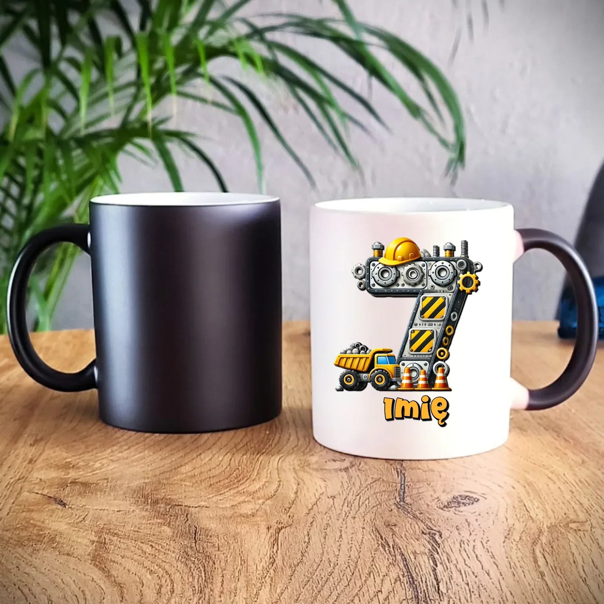 Koparka, konstrukcja | Kubek na 7. urodziny dla chłopca U41 - StoryCups.pl