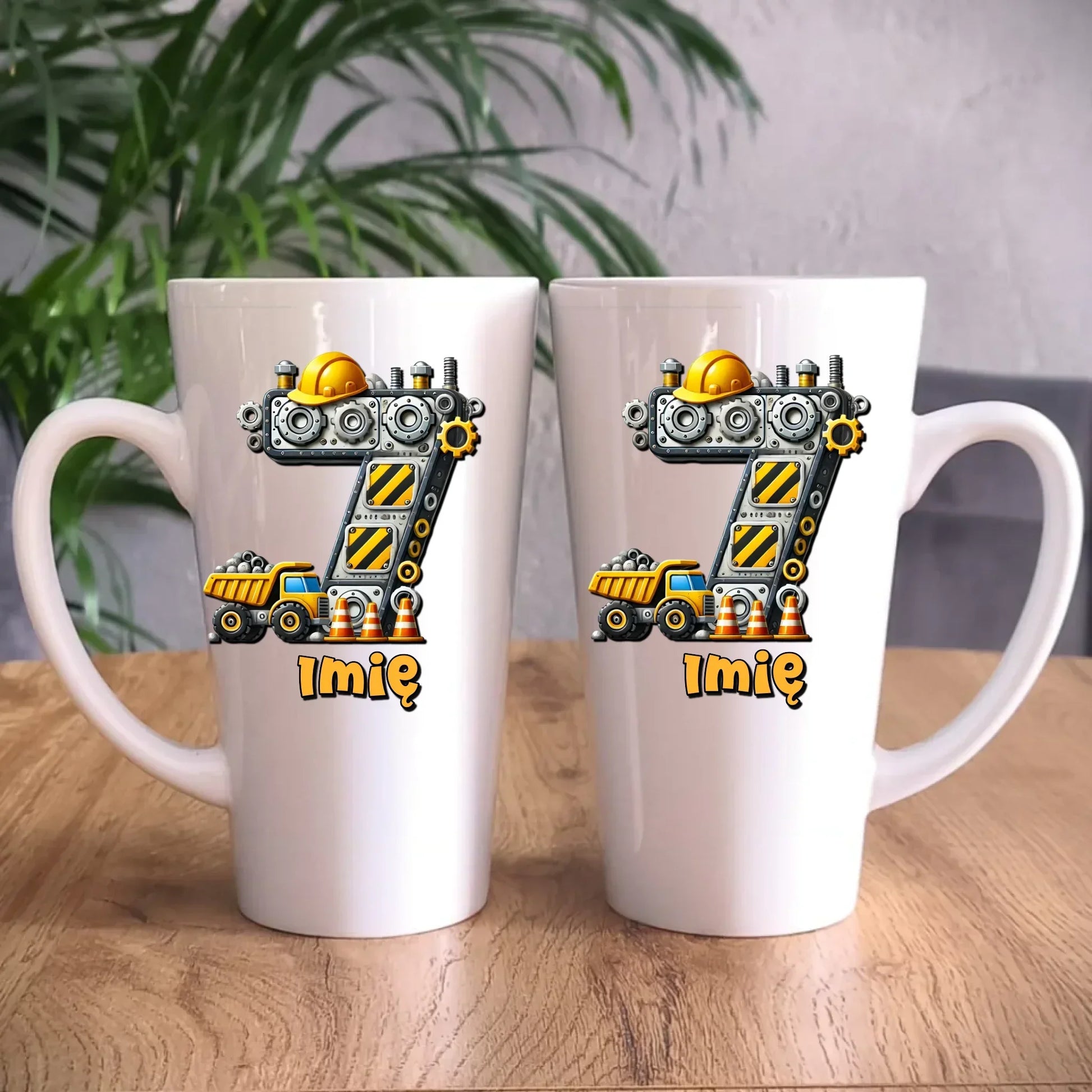 Koparka, konstrukcja | Kubek na 7. urodziny dla chłopca U41 - StoryCups.pl