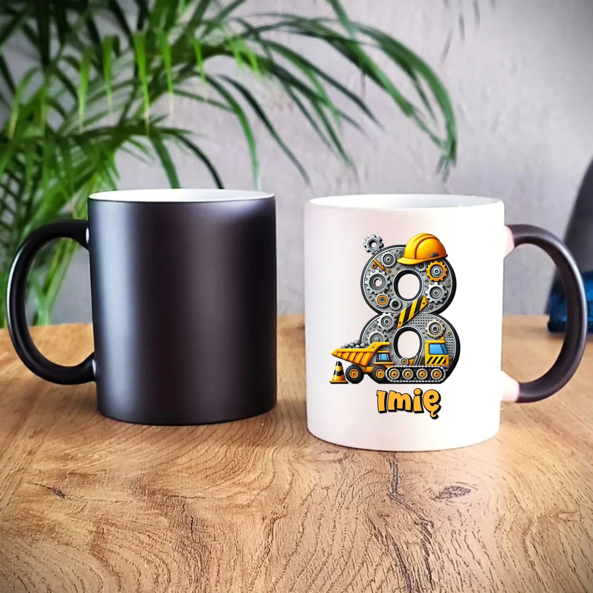 Koparka, konstrukcja | Kubek na 8. urodziny dla chłopca U42 - StoryCups.pl