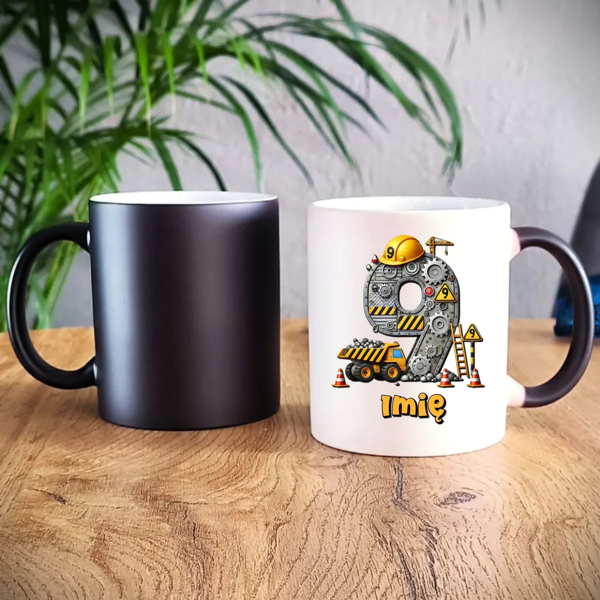 Koparka, konstrukcja | Kubek na 9. urodziny dla chłopca U43 - StoryCups.pl