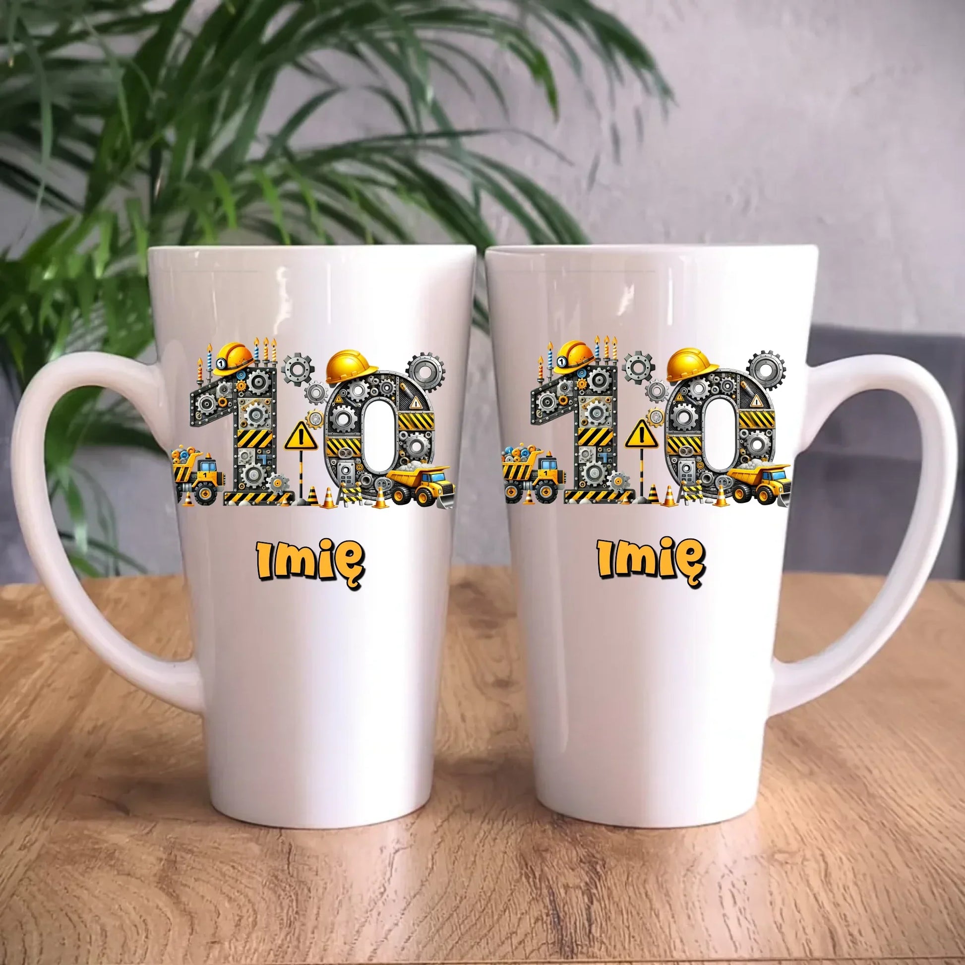 Koparka, konstrukcja | Kubek na 10. urodziny dla chłopca U44 - StoryCups.pl