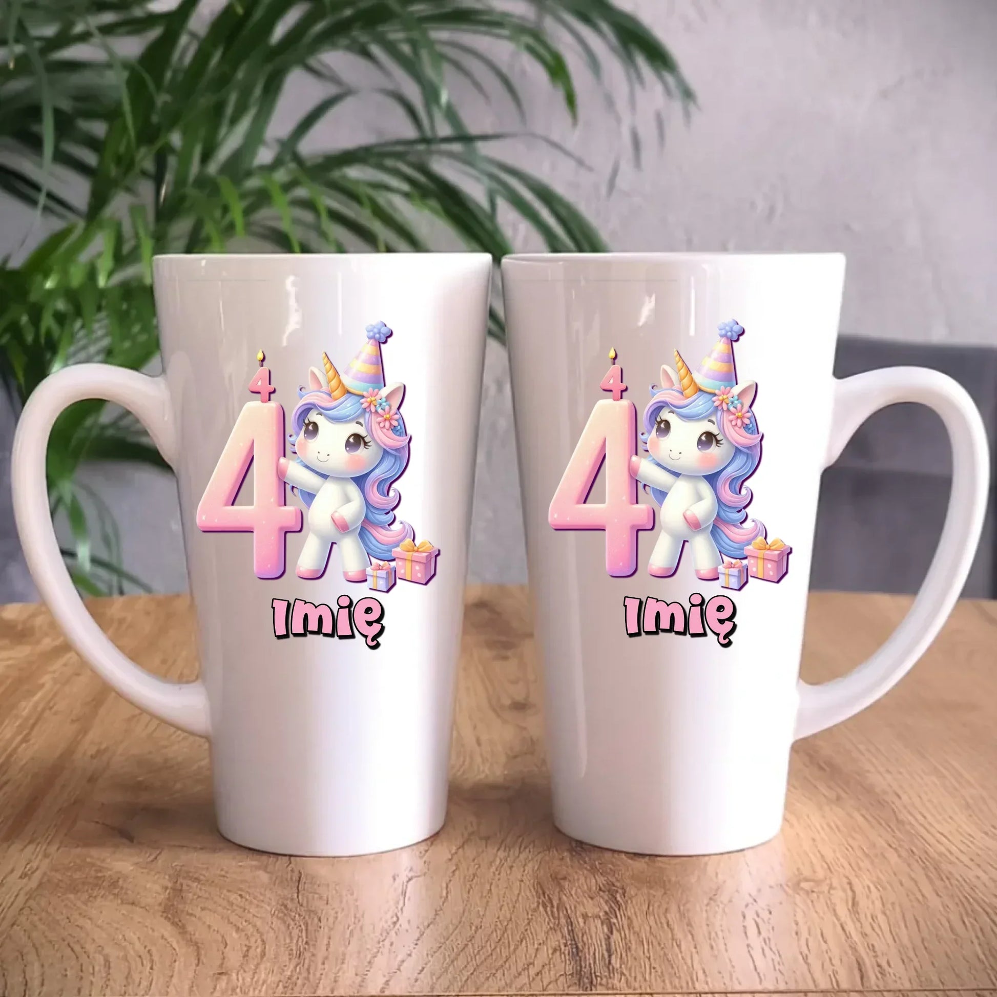 Jednorożec | Kubek na 4. urodziny dla dziewczynki U48 - StoryCups.pl