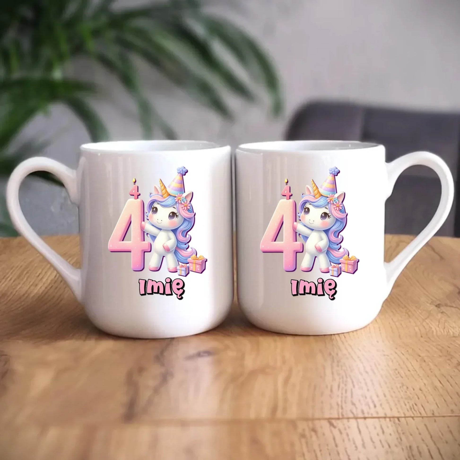 Jednorożec | Kubek na 4. urodziny dla dziewczynki U48 - StoryCups.pl