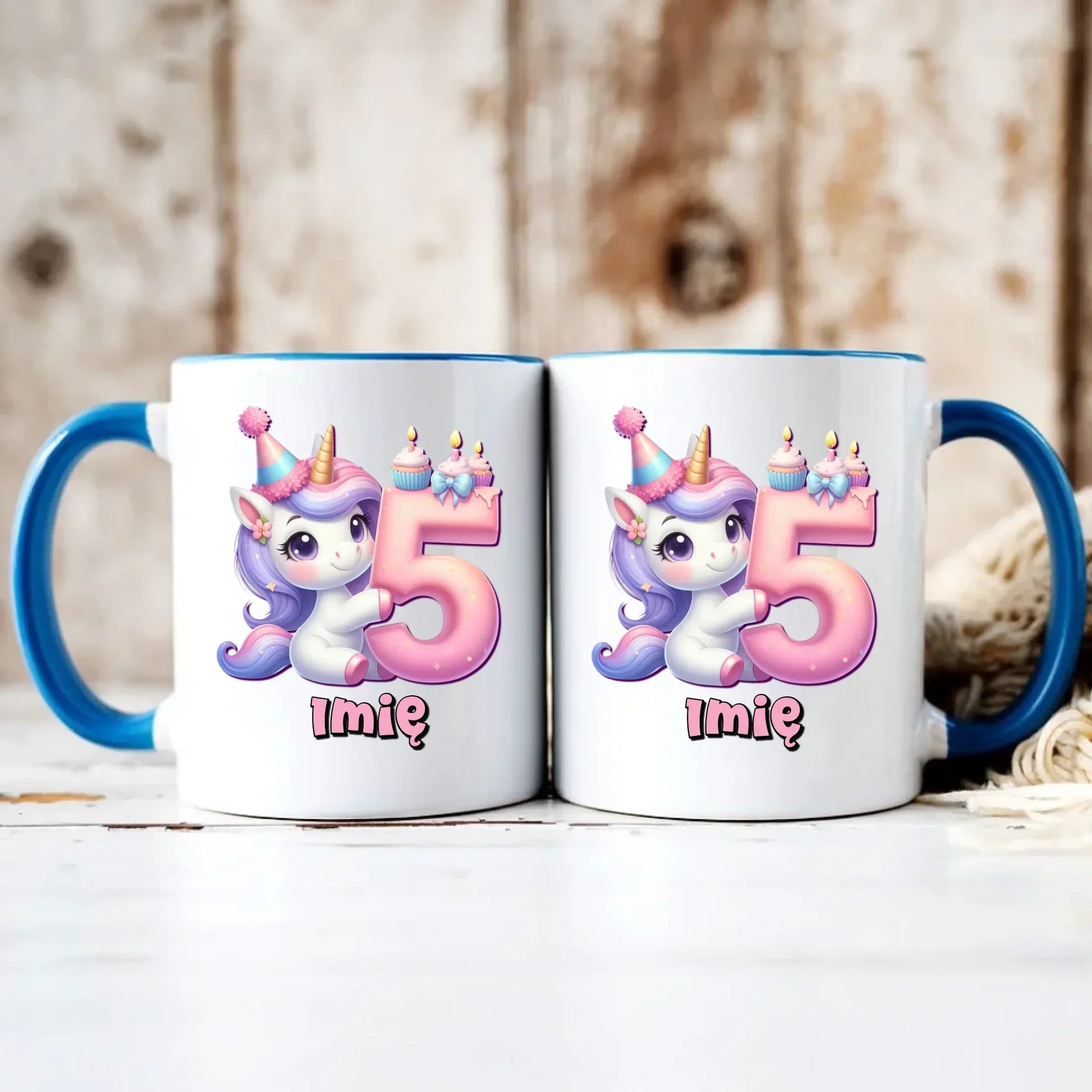 Jednorożec | Kubek na 5. urodziny dla dziewczynki U49 - StoryCups.pl