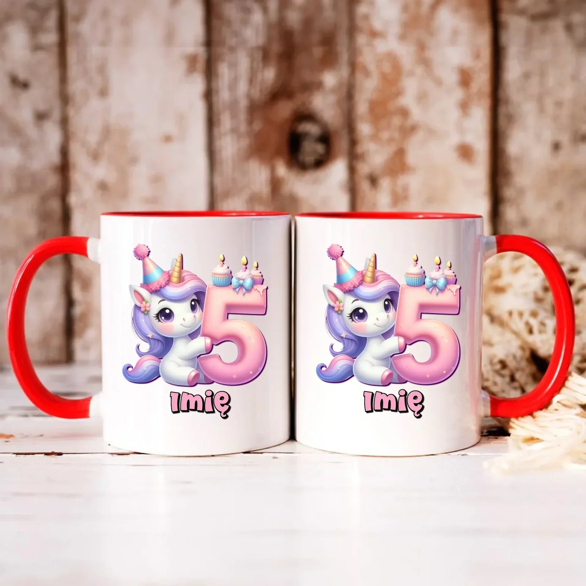 Jednorożec | Kubek na 5. urodziny dla dziewczynki U49 - StoryCups.pl