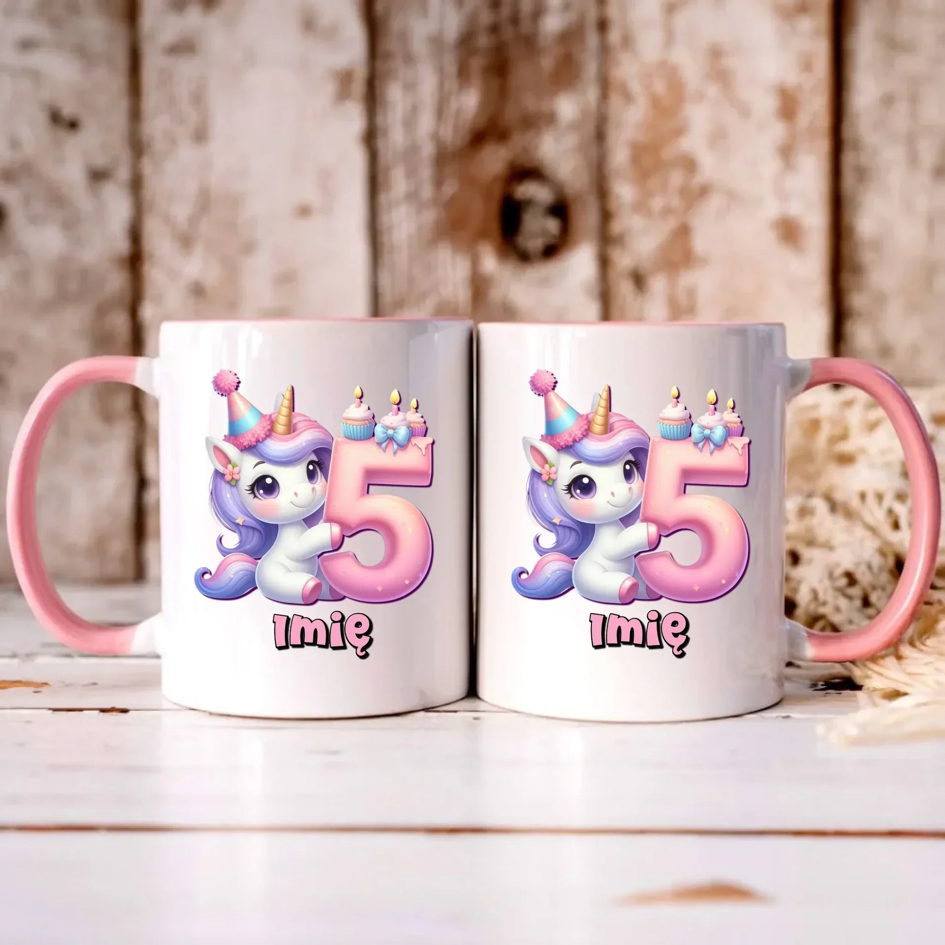 Jednorożec | Kubek na 5. urodziny dla dziewczynki U49 - StoryCups.pl