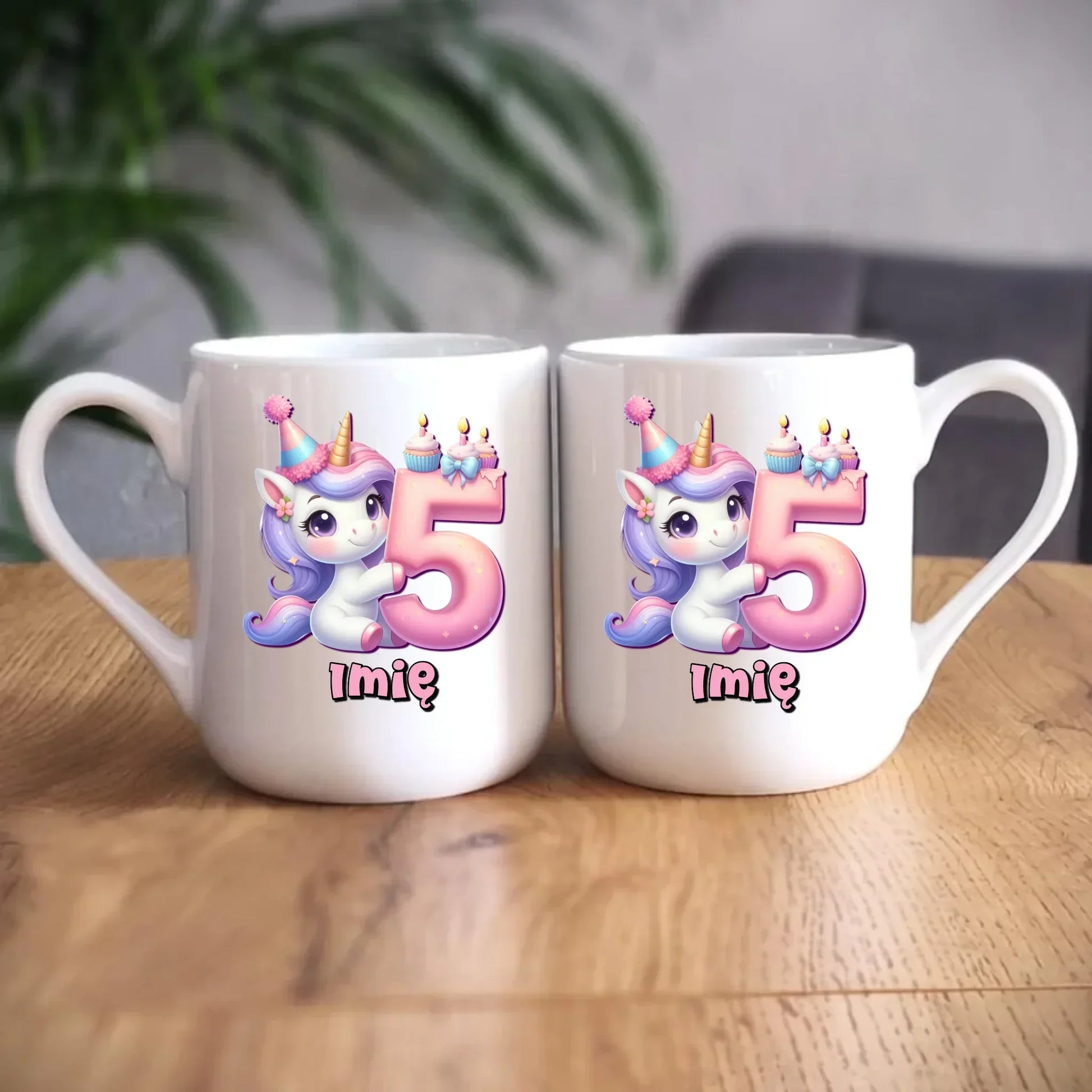 Jednorożec | Kubek na 5. urodziny dla dziewczynki U49 - StoryCups.pl